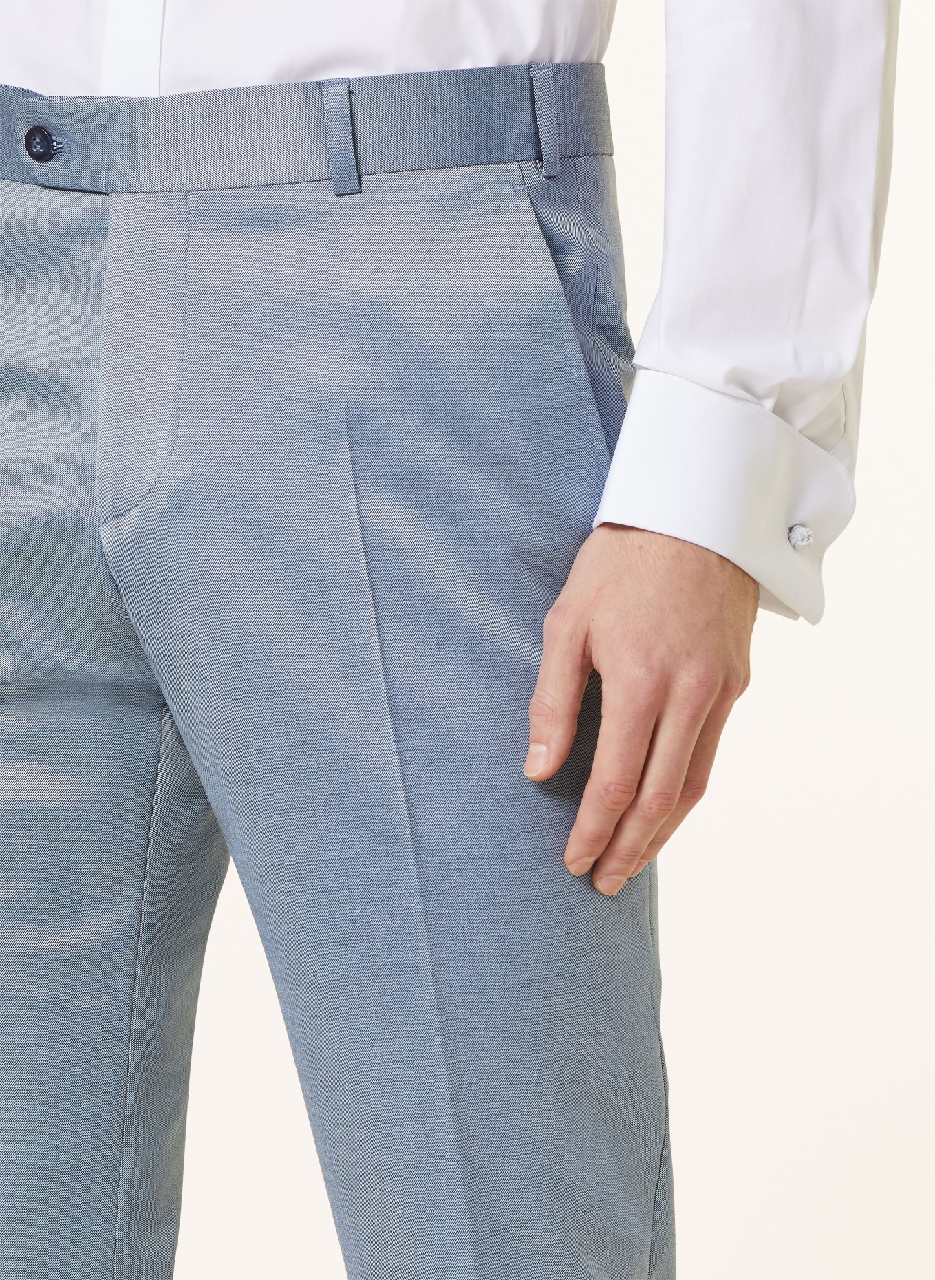 WILVORST Oblekové kalhoty Slim Fit, Barva: 036 hell Blau (Obrázek 6)