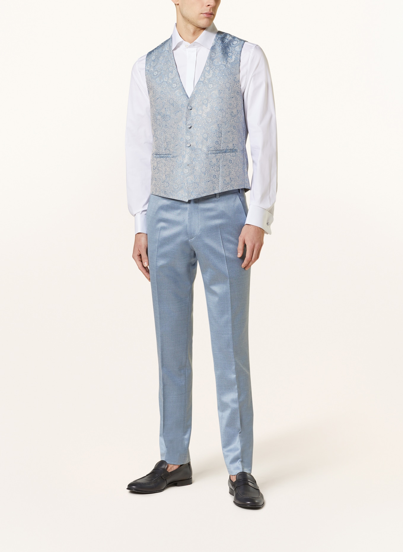 WILVORST Suit vest extra slim fit, Color: LIGHT BLUE (Image 2)