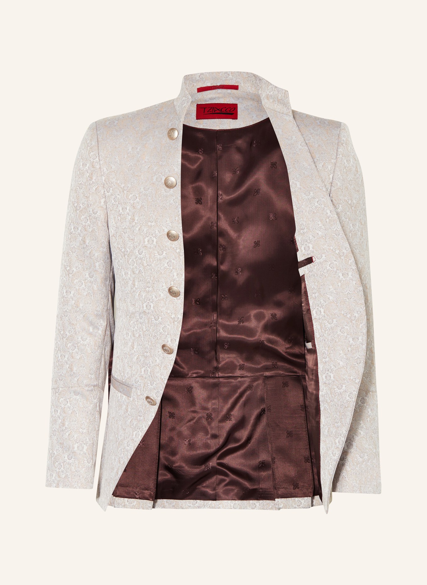 WILVORST Tailored jacket extra slim fit, Color: 083 Beige gem. (Image 4)
