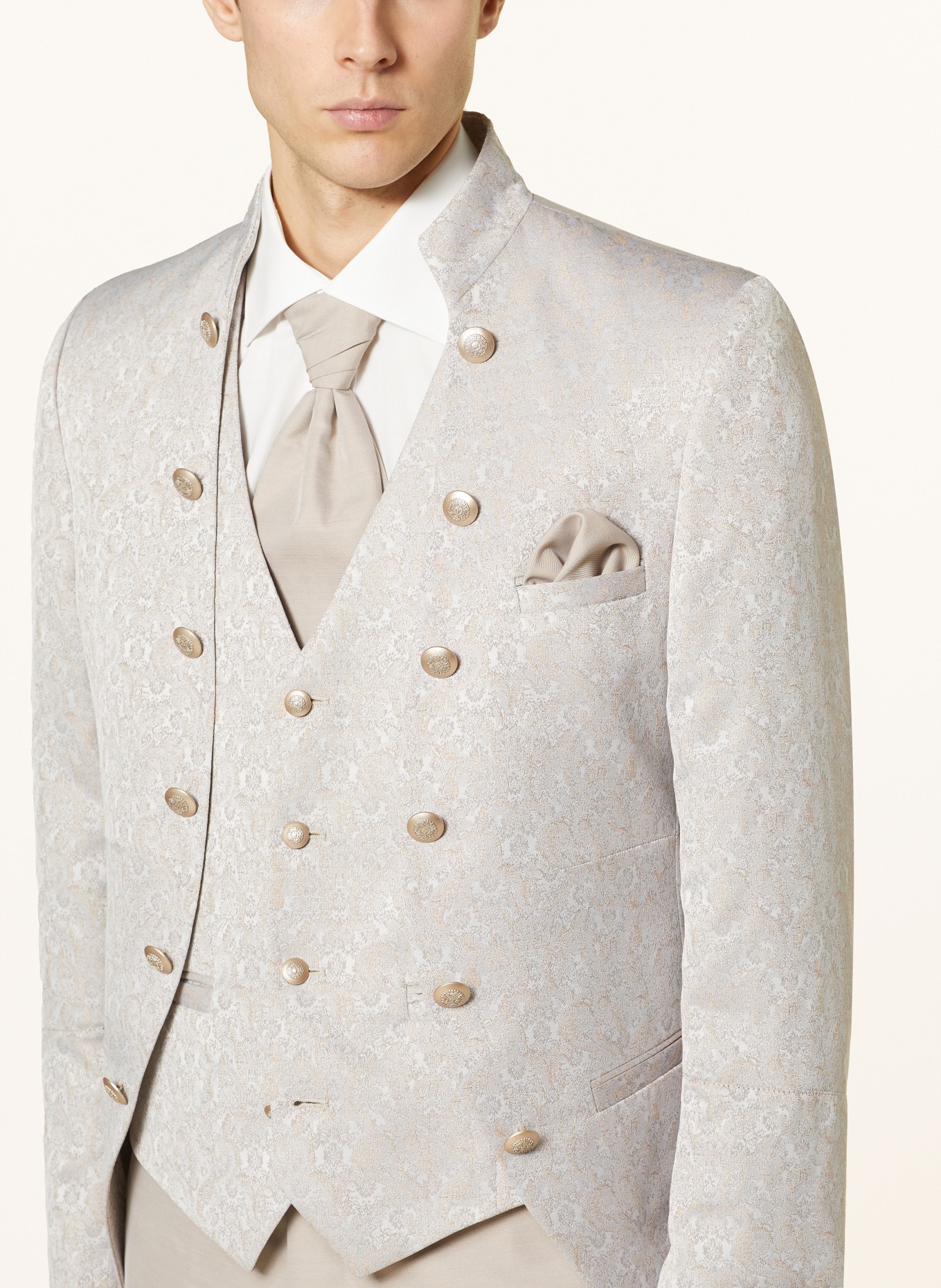 WILVORST Tailored jacket extra slim fit, Color: 083 Beige gem. (Image 5)