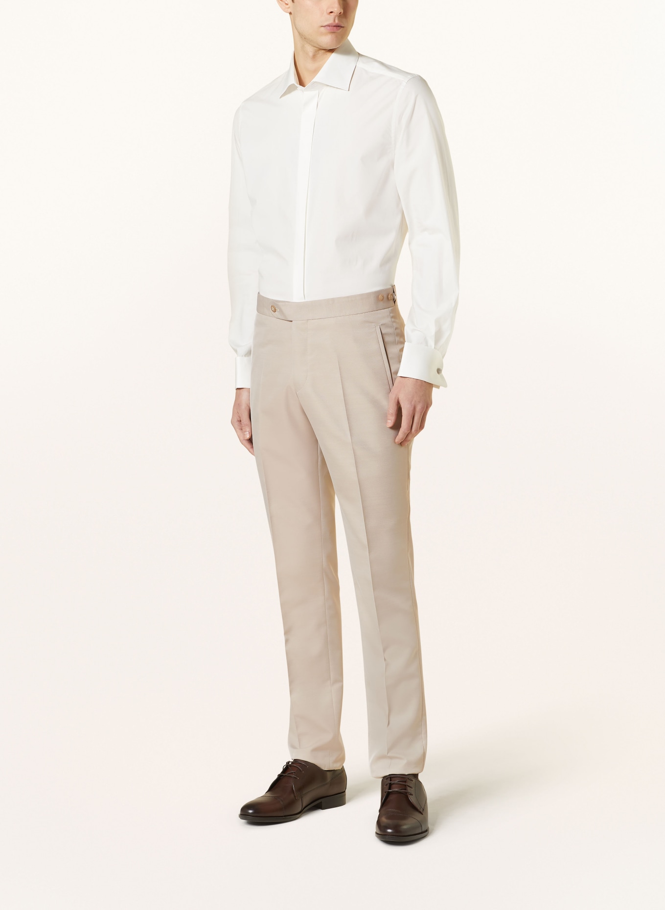 WILVORST Oblekové kalhoty Extra Slim Fit, Barva: 083 Beige (Obrázek 3)