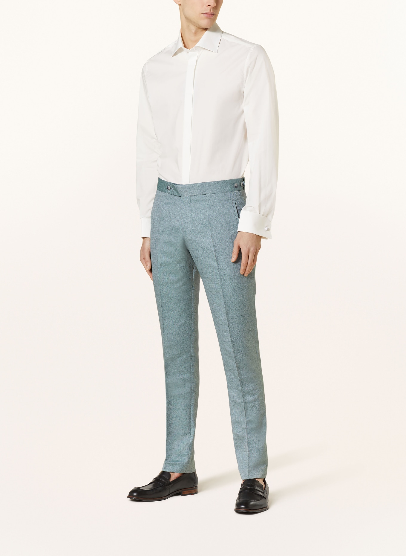 WILVORST Oblekové kalhoty Extra Slim Fit, Barva: 045 grün (Obrázek 3)