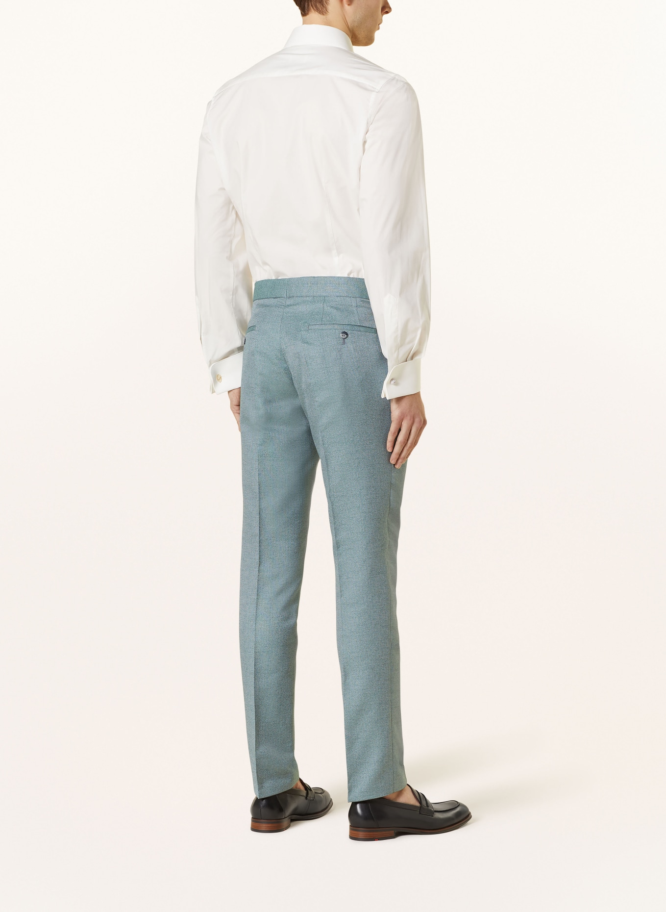 WILVORST Spodnie garniturowe extra slim fit, Kolor: 045 grün (Obrazek 4)