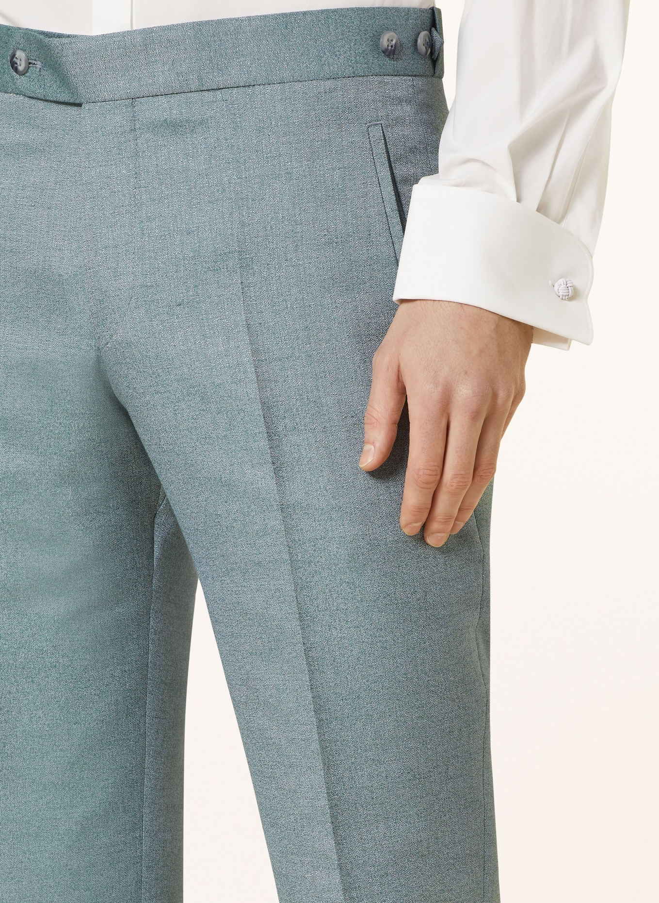 WILVORST Oblekové kalhoty Extra Slim Fit, Barva: 045 grün (Obrázek 6)