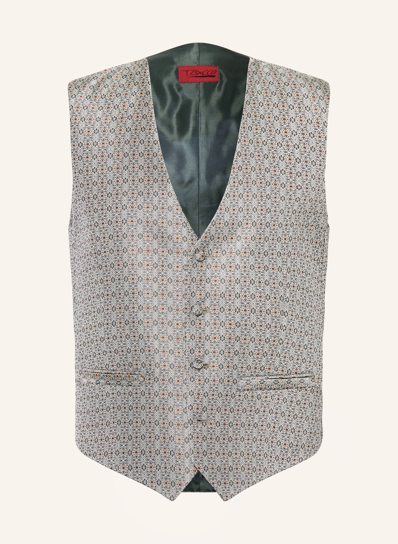 WILVORST Vest extra slim fit, Color: 045 grün (Image 1)