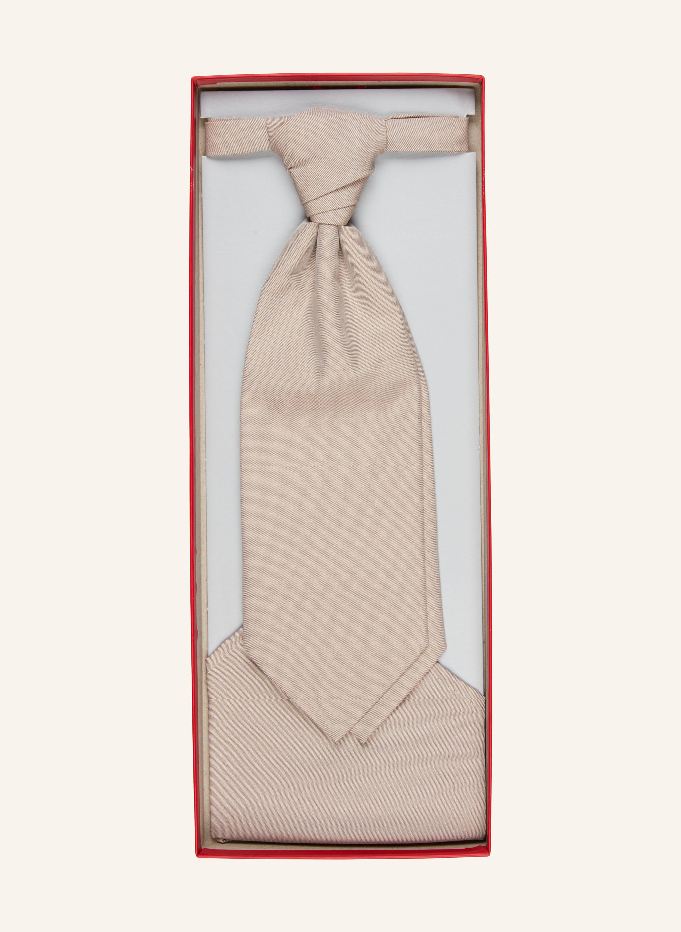 WILVORST Set: Krawatte und Einstecktuch, Farbe: BEIGE (Bild 4)