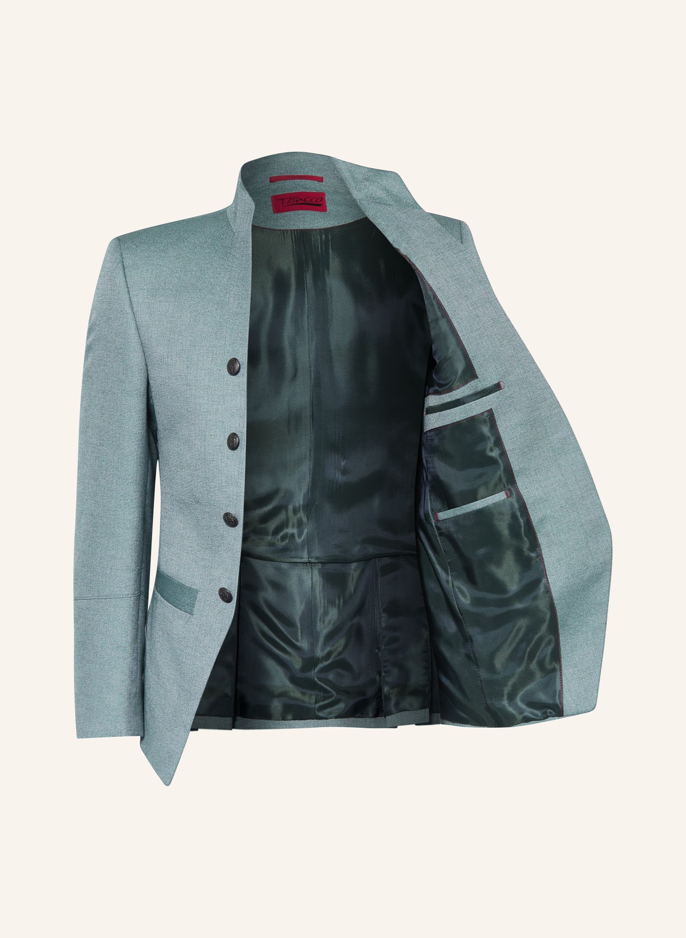 WILVORST Tailored jacket extra slim fit, Color: 045 grün (Image 4)
