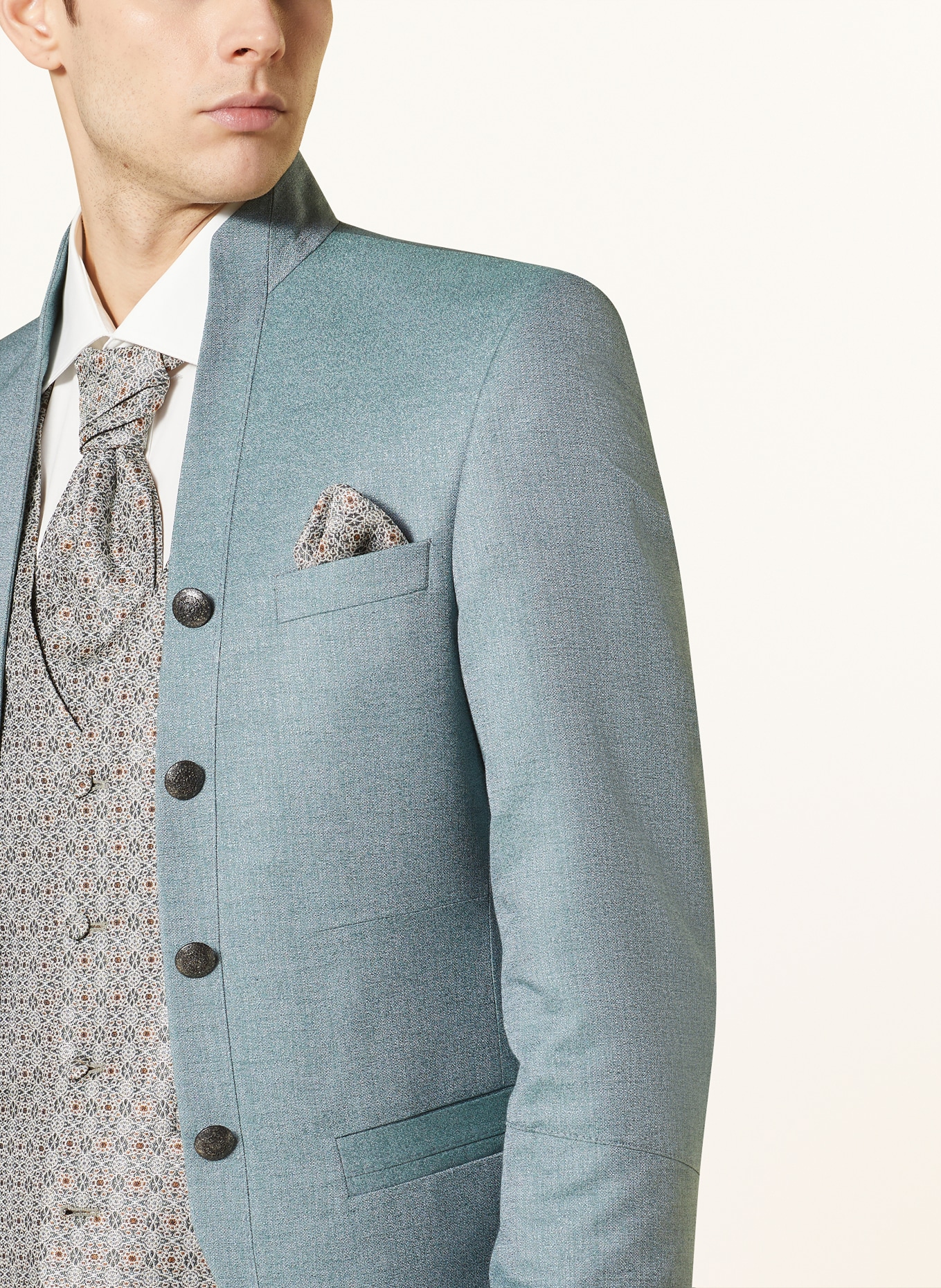 WILVORST Tailored jacket extra slim fit, Color: 045 grün (Image 5)