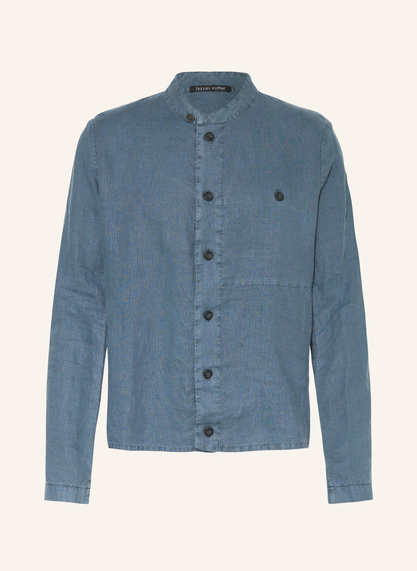 hannes roether Linen shirt DO29PE regular fit, Color: BLUE (Image 1)