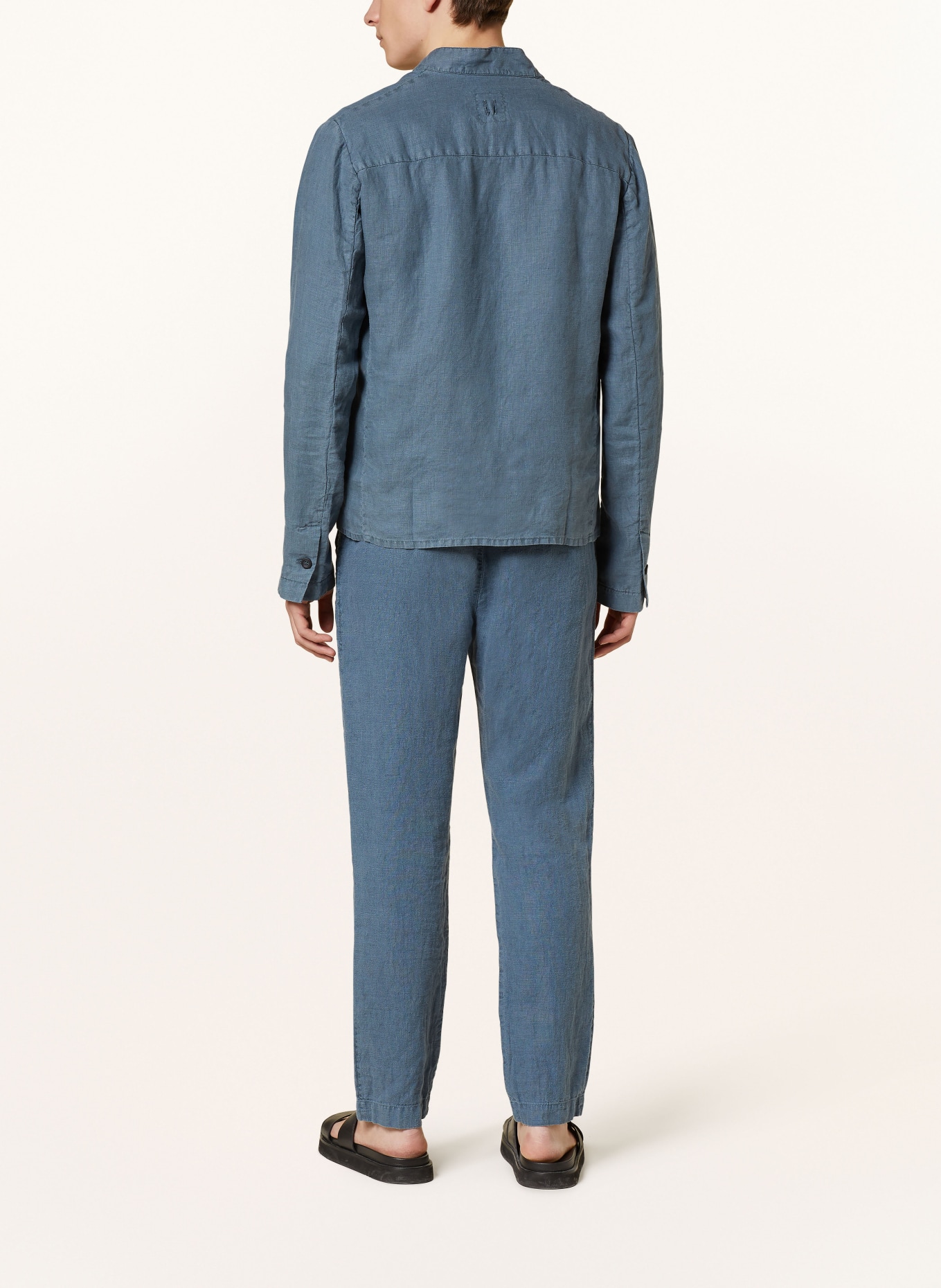 hannes roether Linen shirt DO29PE regular fit, Color: BLUE (Image 3)