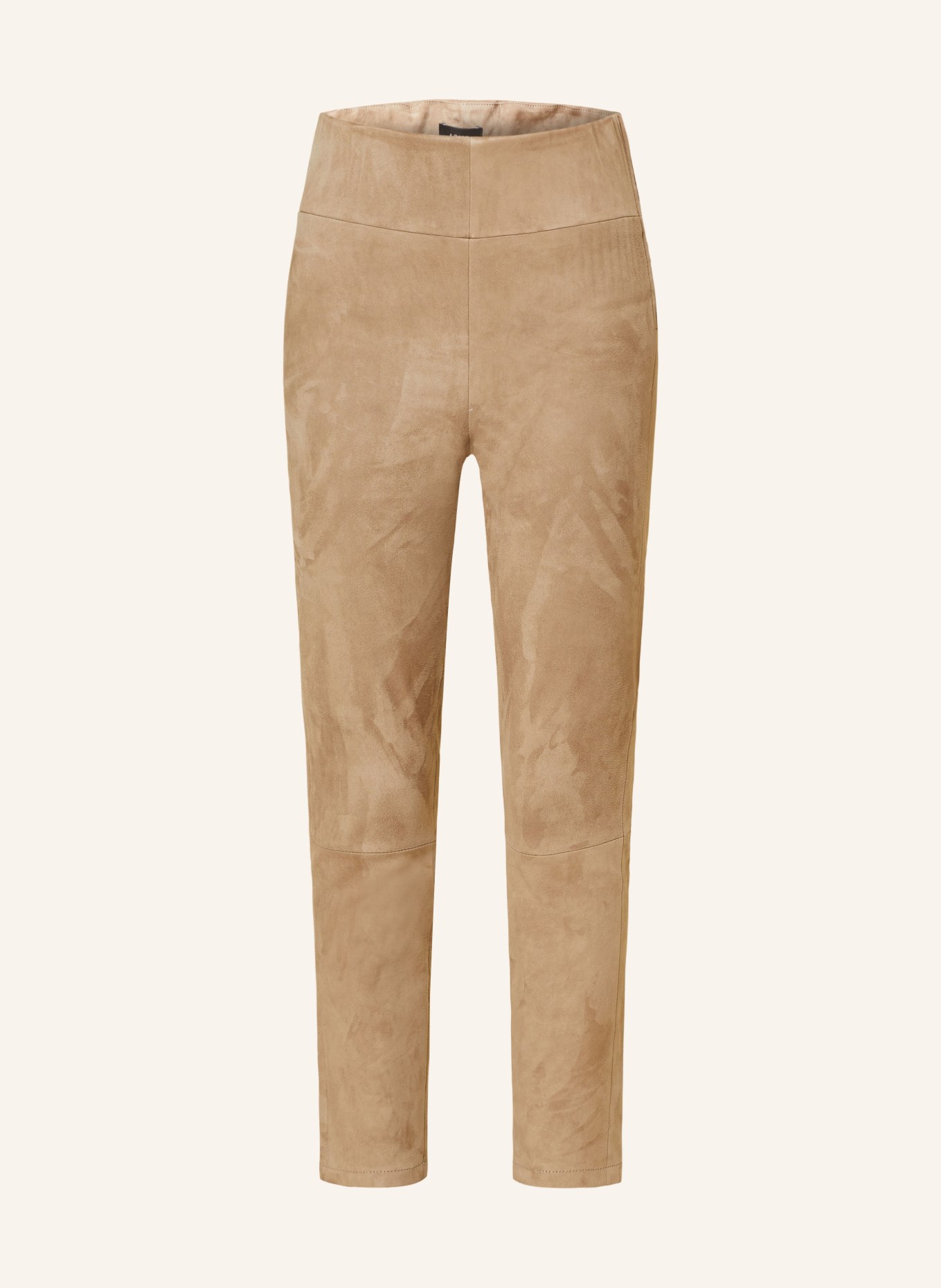 ARMA 7/8 trousers BELLONA made of leather, Color: TAUPE (Image 1)