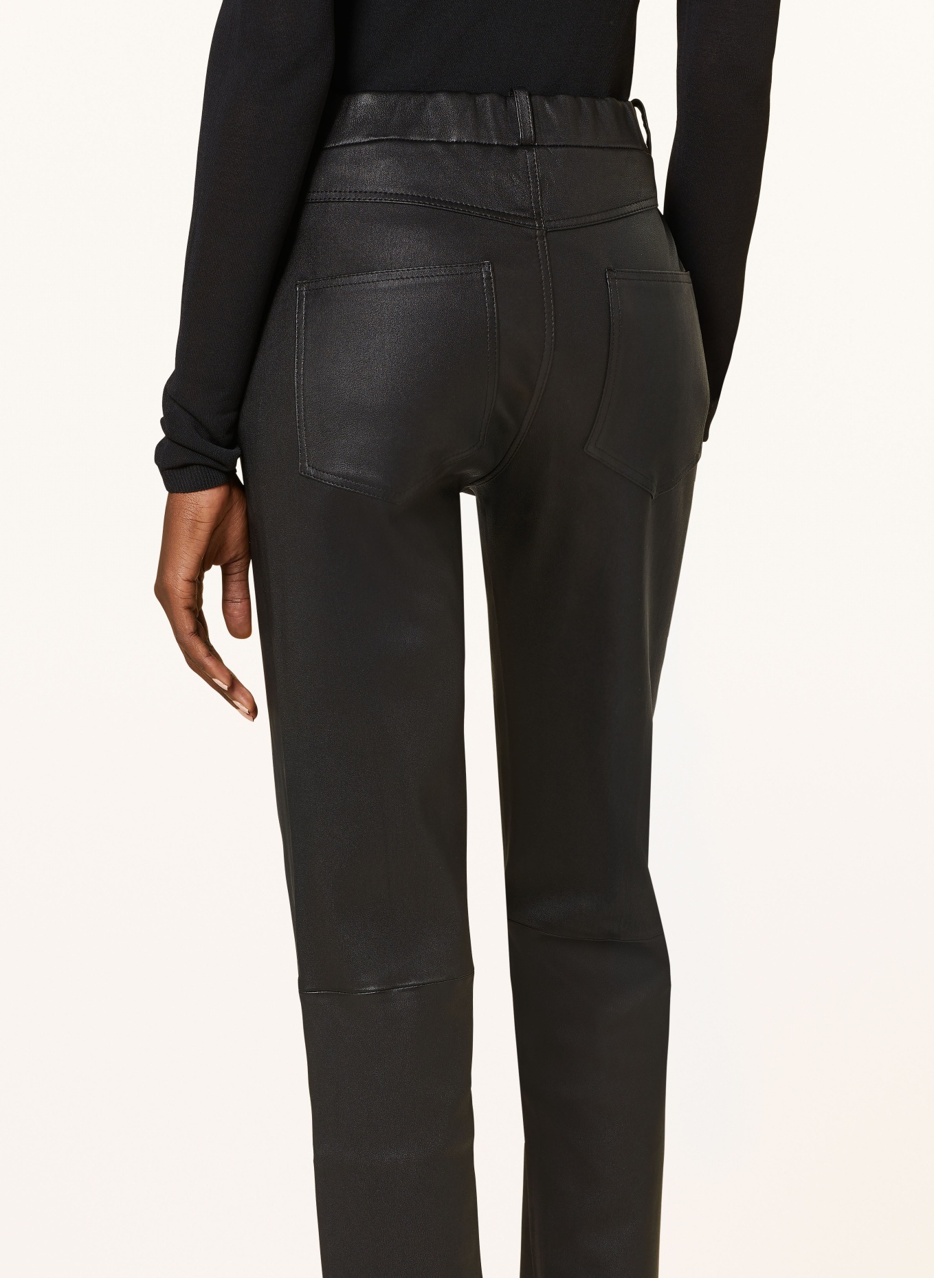ARMA Leather trousers, Color: BLACK (Image 5)
