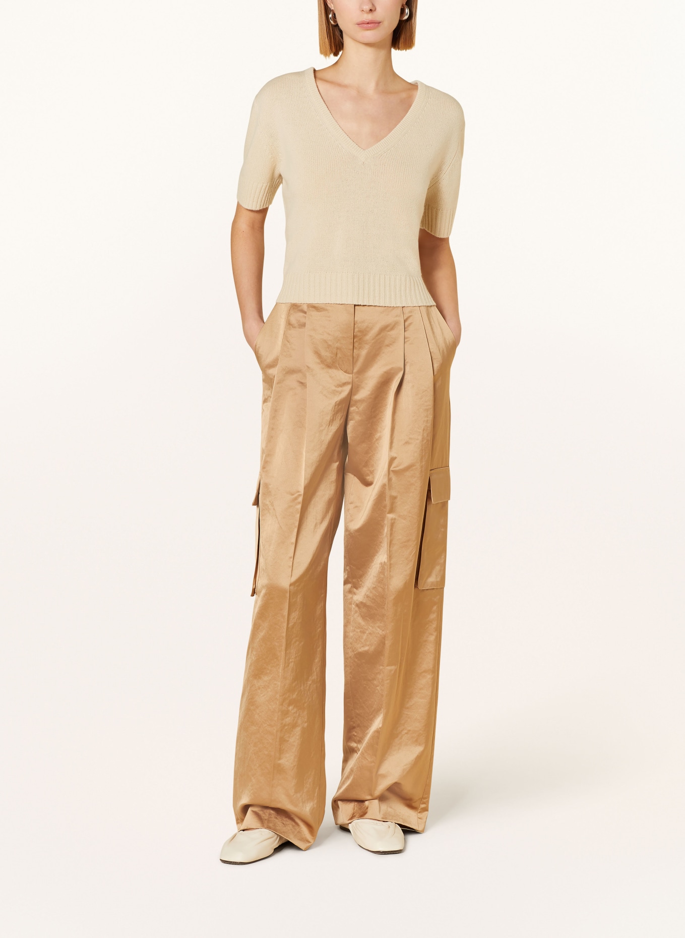 ALLUDE Knit shirt in cashmere, Color: BEIGE (Image 2)