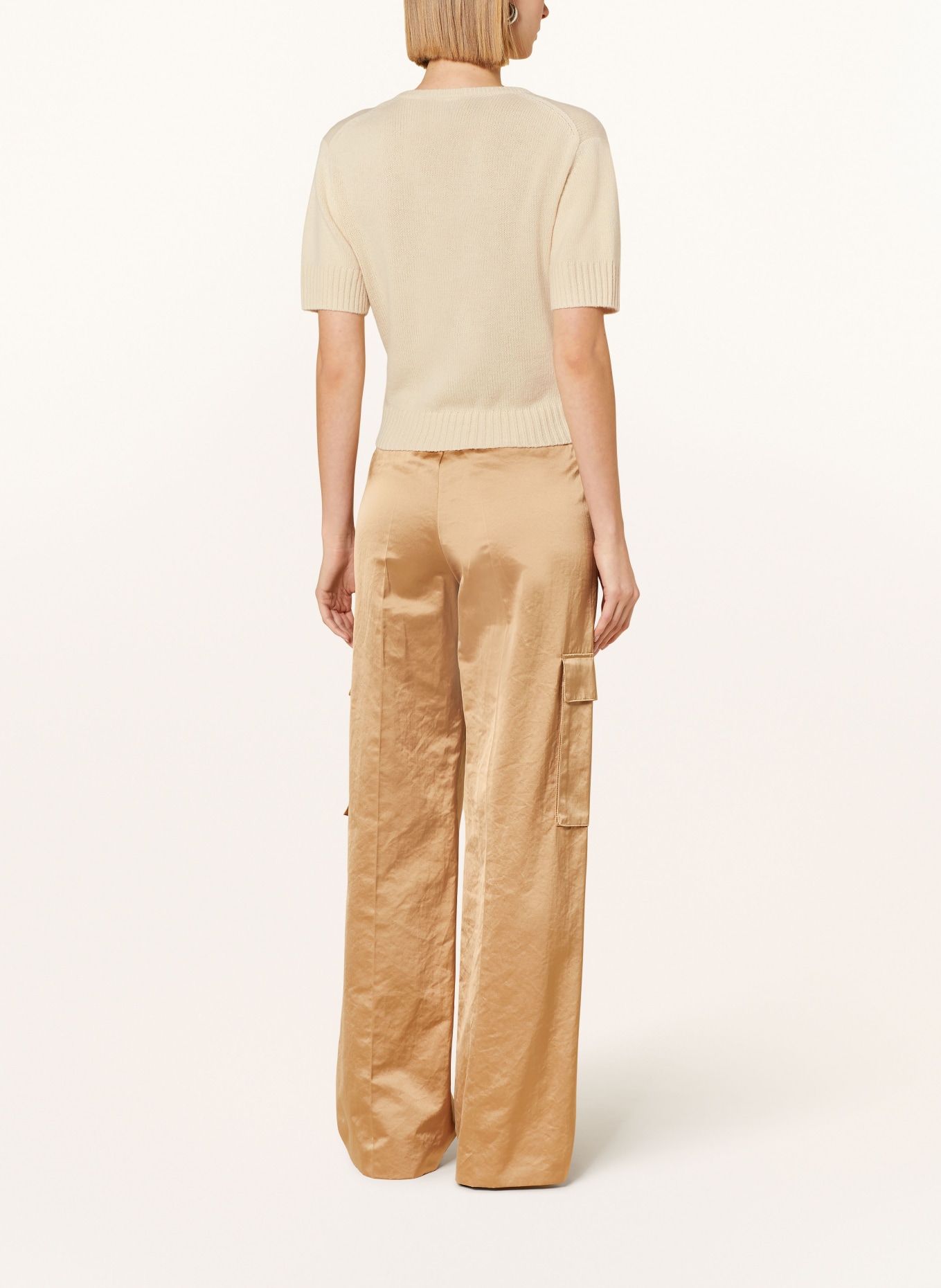 ALLUDE Knit shirt in cashmere, Color: BEIGE (Image 3)