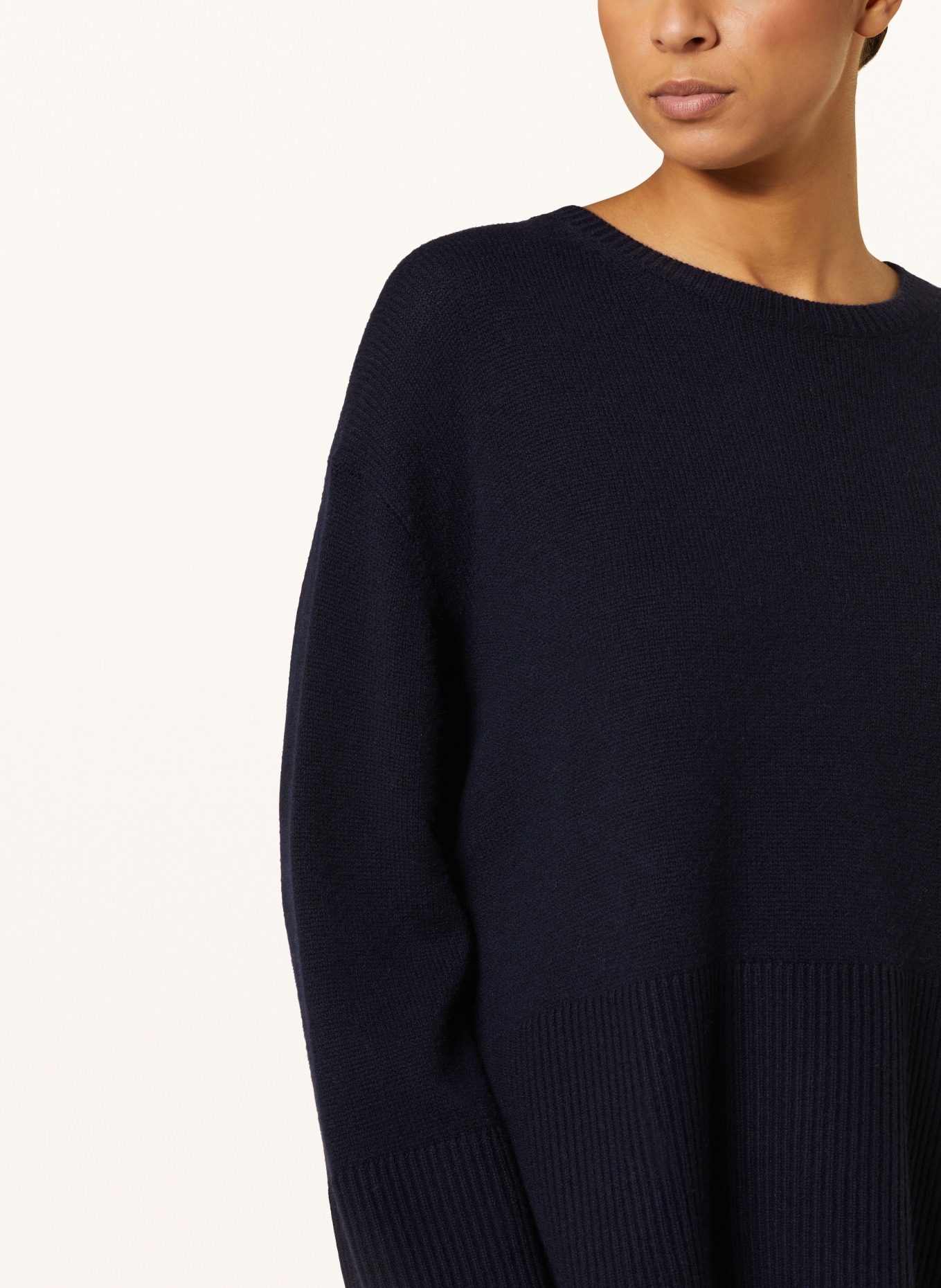 ALLUDE Oversized-Pullover mit Cashmere, Farbe: DUNKELBLAU (Bild 4)