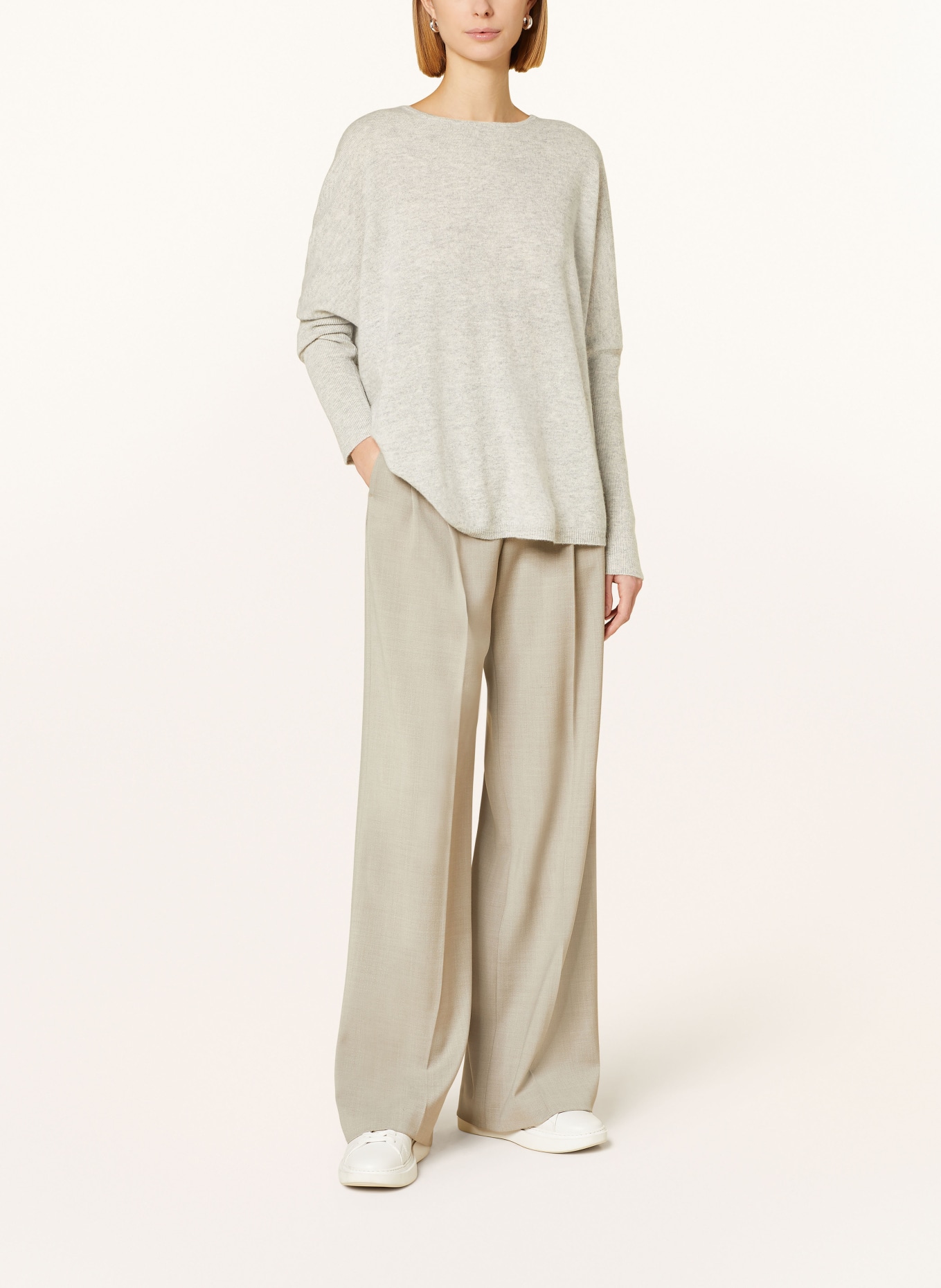 ALLUDE Sweater with cashmere, Color: LIGHT GRAY (Image 2)