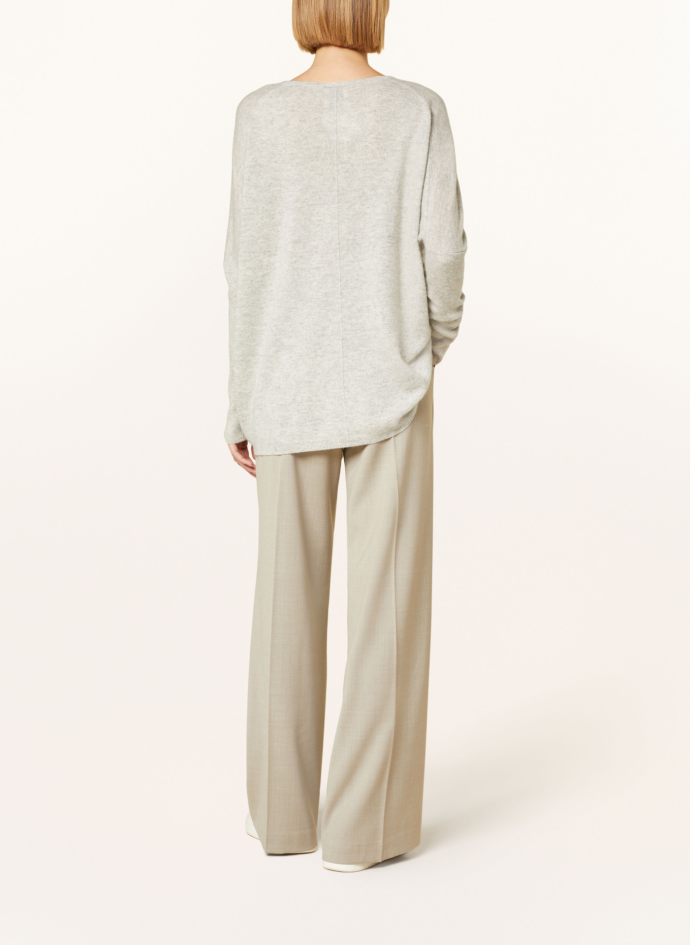 ALLUDE Sweater with cashmere, Color: LIGHT GRAY (Image 3)