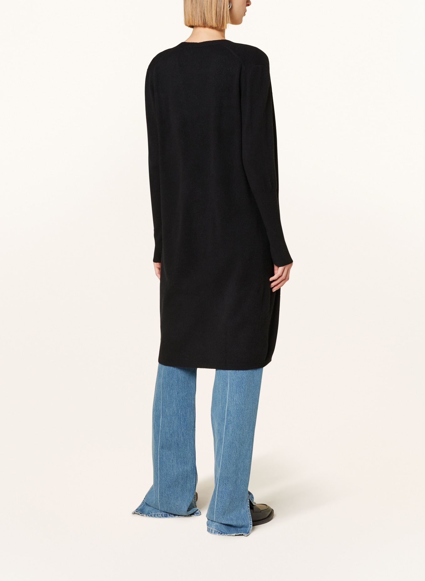 ALLUDE Knit cardigan with cashmere, Color: BLACK (Image 3)