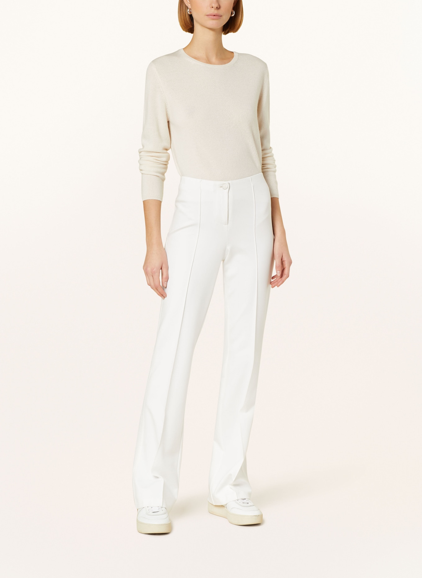 ALLUDE Cashmere sweater, Color: WHITE (Image 2)