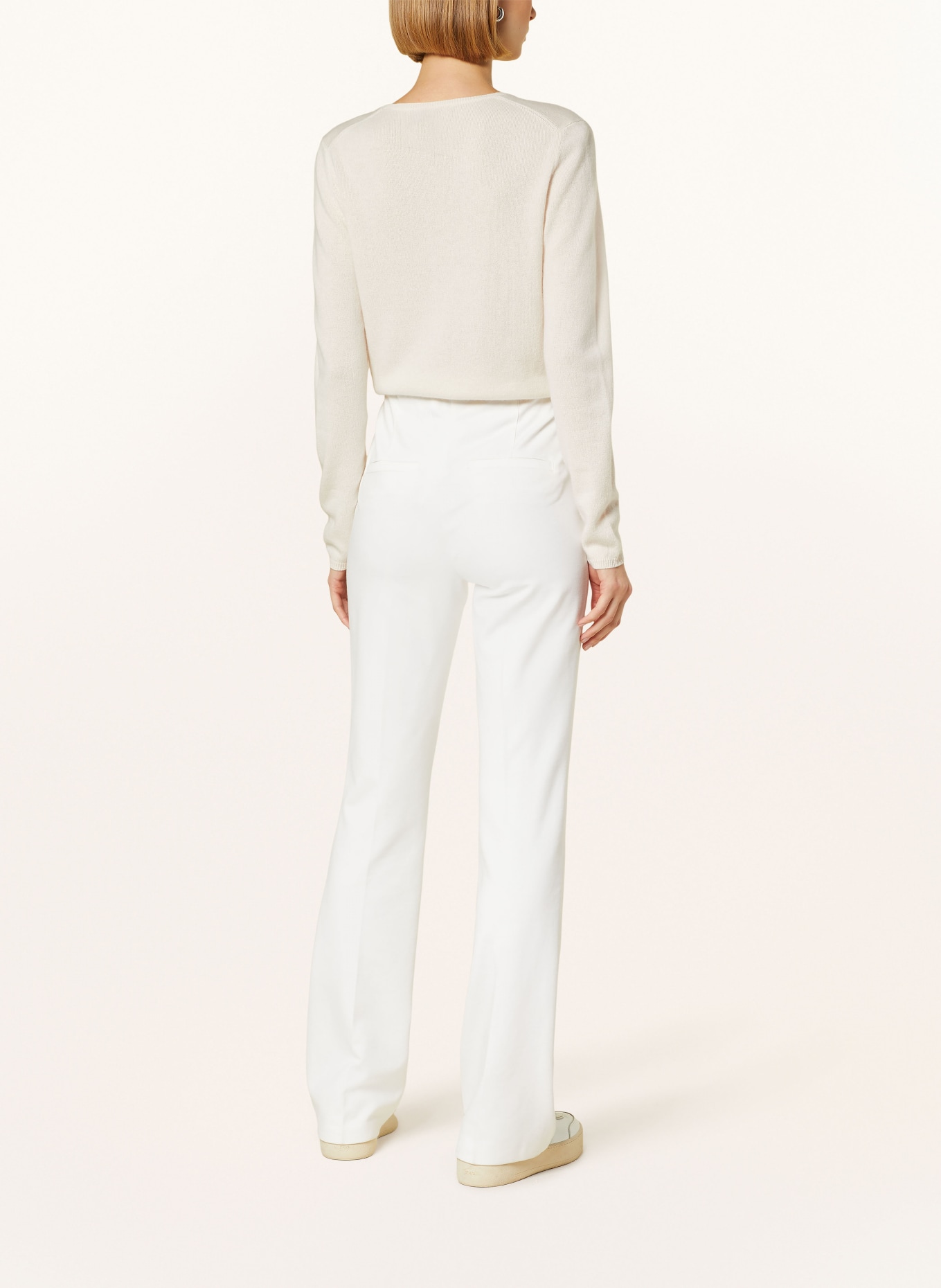 ALLUDE Cashmere sweater, Color: WHITE (Image 3)