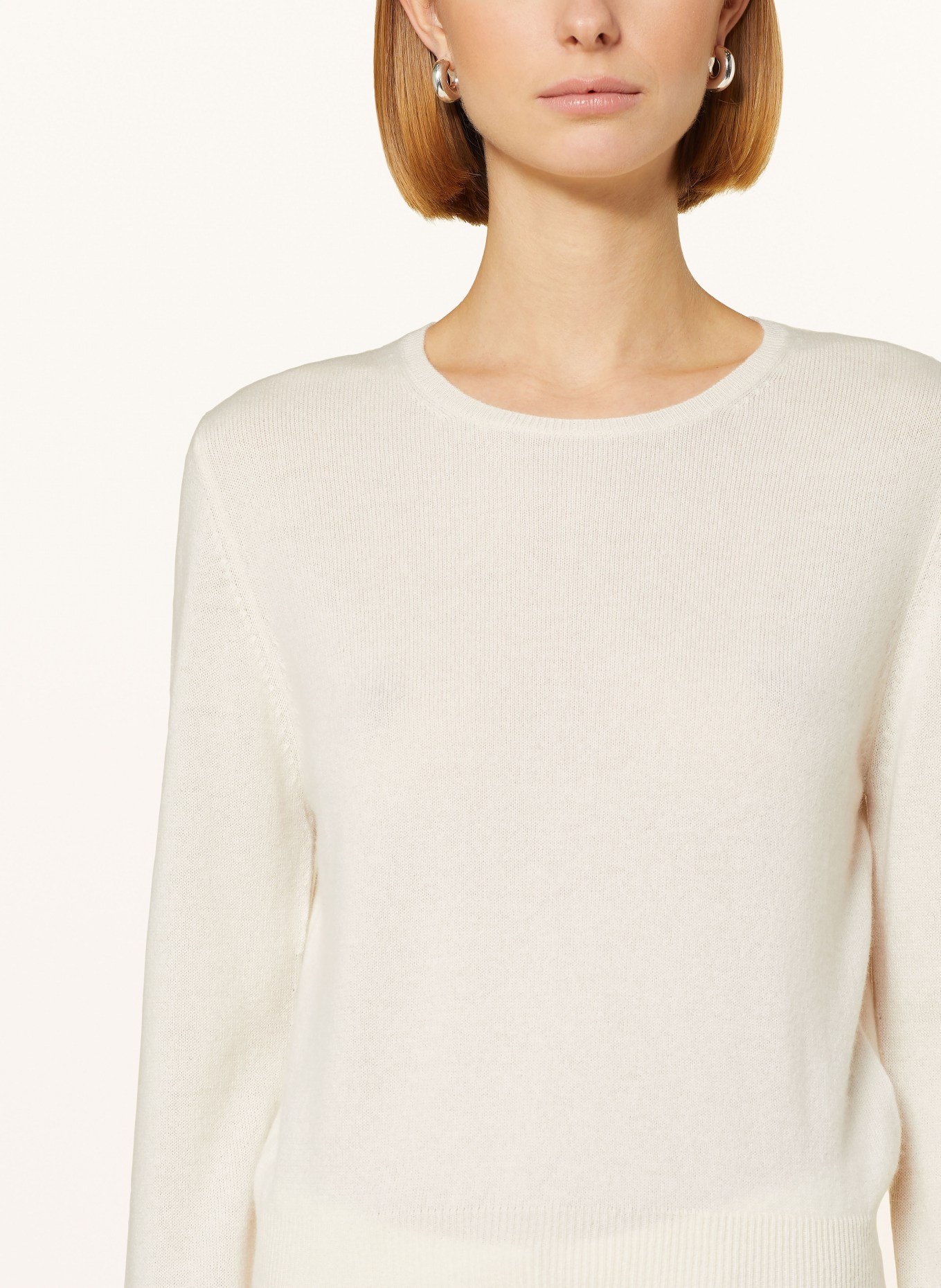 ALLUDE Cashmere sweater, Color: WHITE (Image 4)