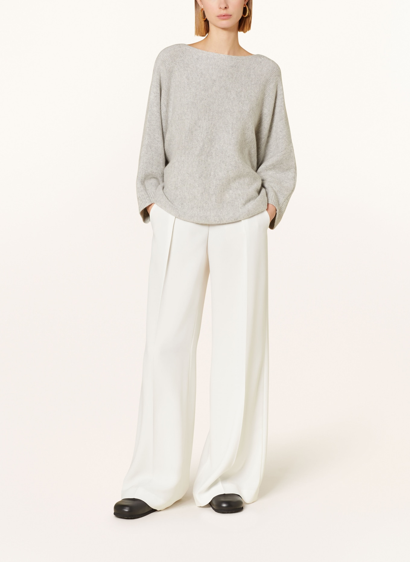 ALLUDE Cashmere sweater, Color: LIGHT GRAY (Image 2)