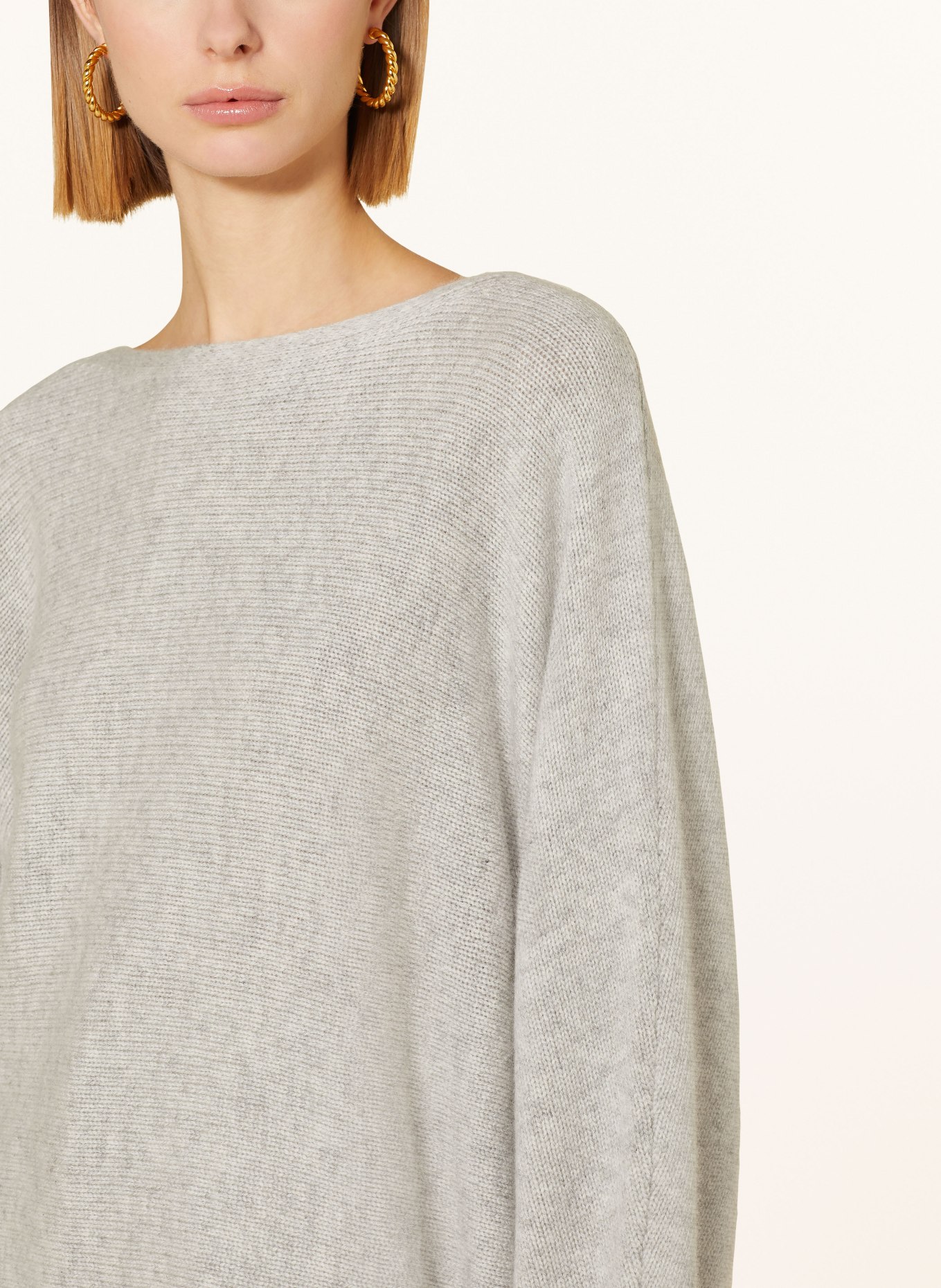 ALLUDE Cashmere sweater, Color: LIGHT GRAY (Image 4)