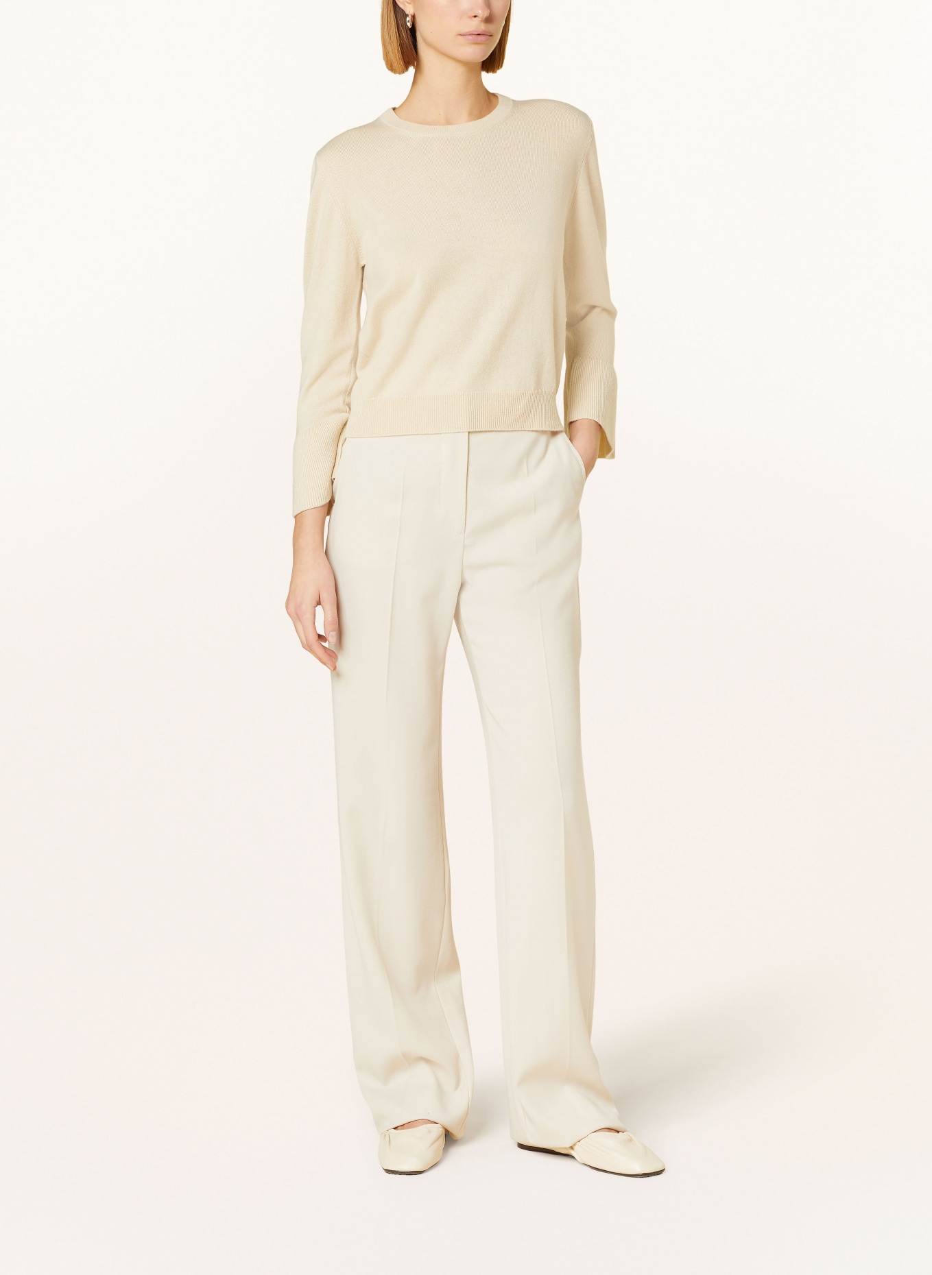 ALLUDE Sweater with cashmere, Color: CREAM (Image 2)