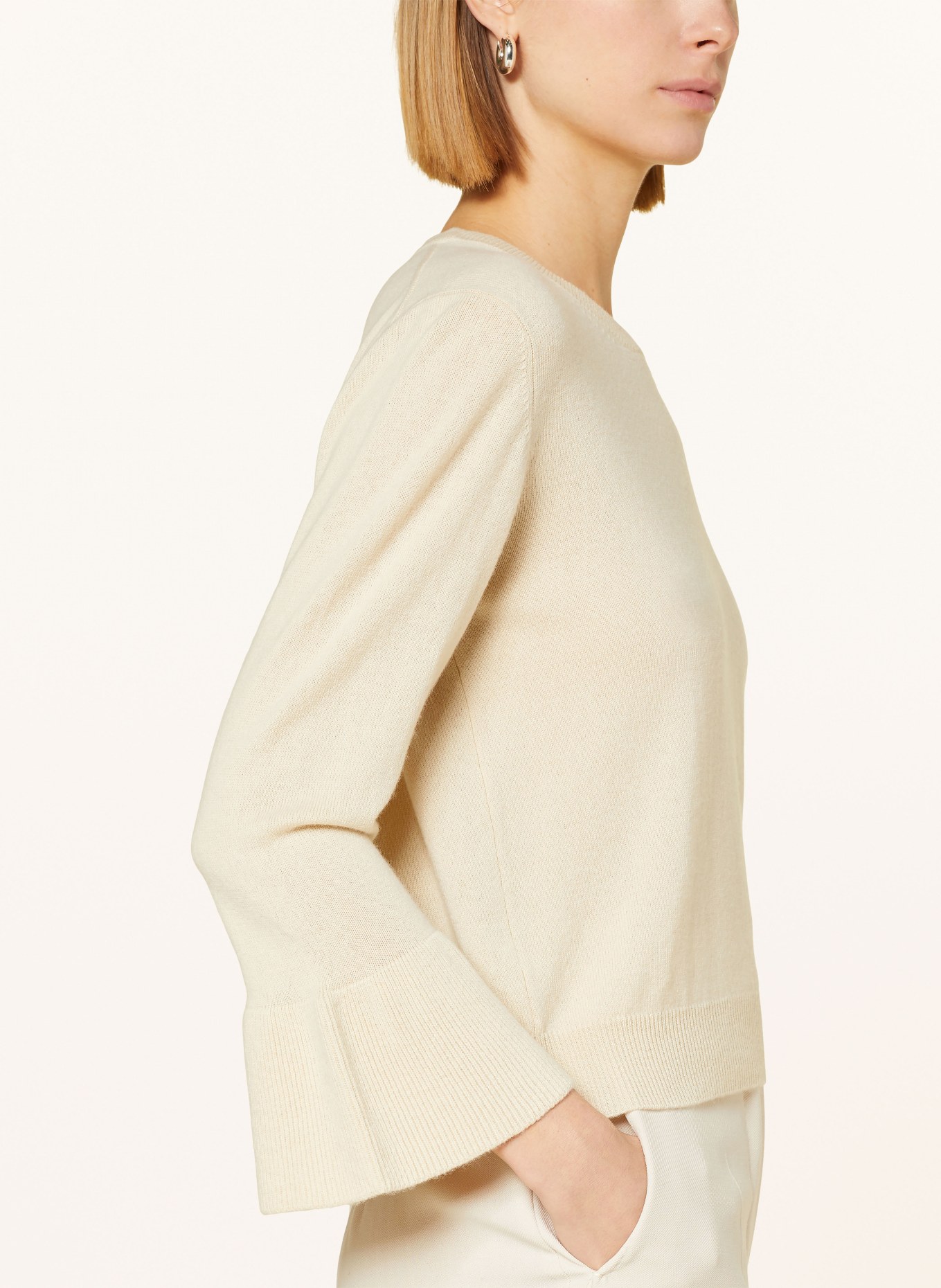 ALLUDE Pullover mit Cashmere, Farbe: CREME (Bild 4)