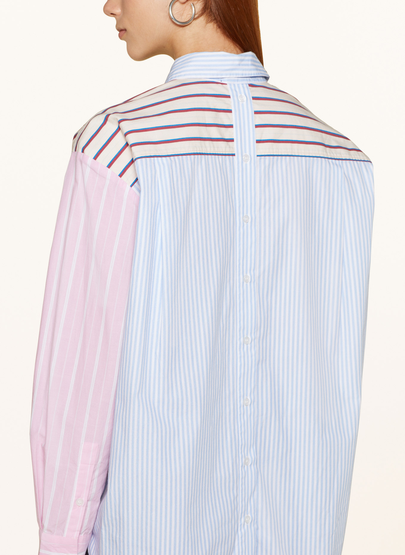 ESSENTIEL ANTWERP Shirt blouse FAMILLE, Color: CREAM/ PINK/ LIGHT BLUE (Image 4)