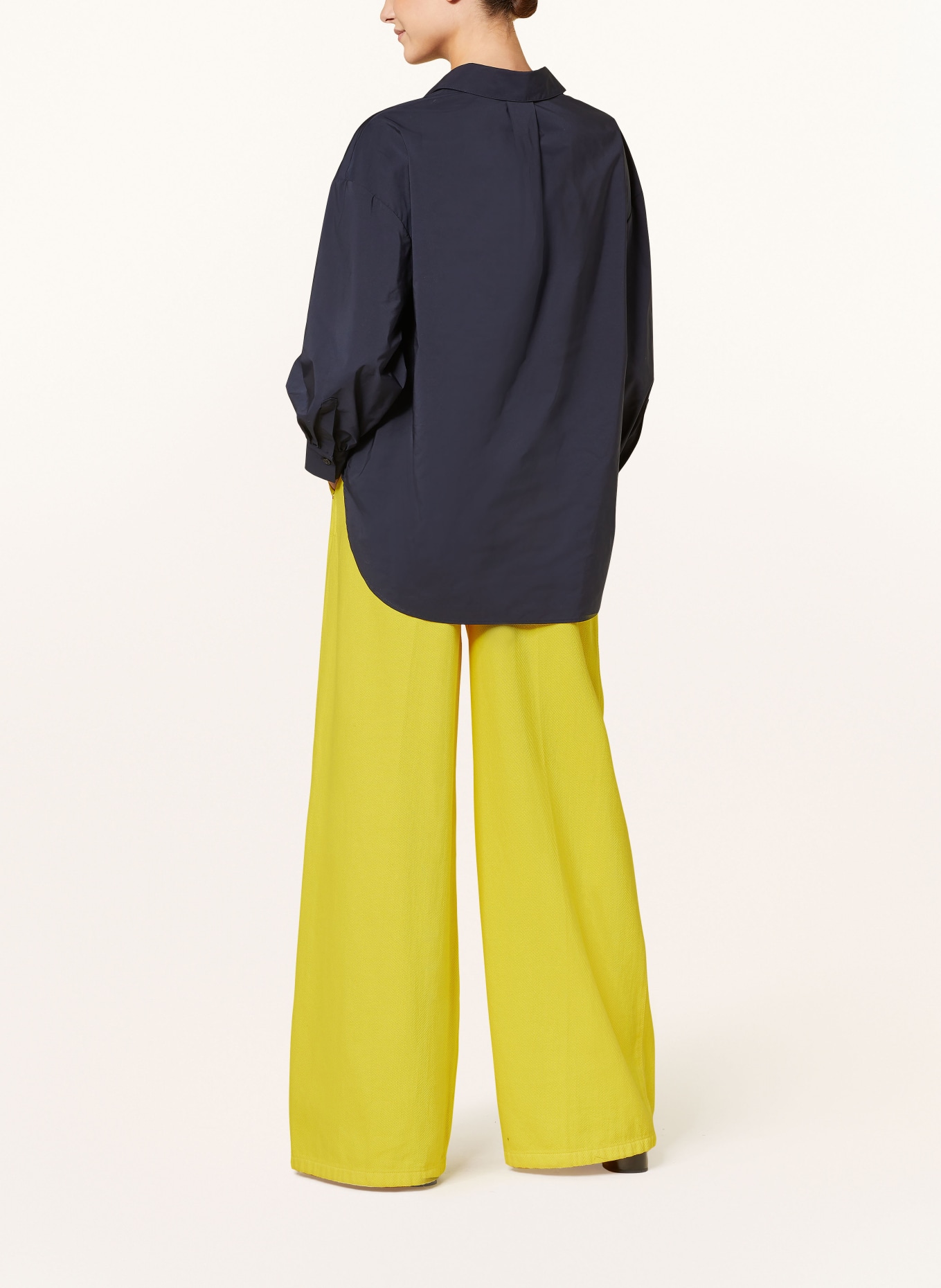ESSENTIEL ANTWERP Wide leg trousers FANIEL in corduroy, Color: YELLOW (Image 3)