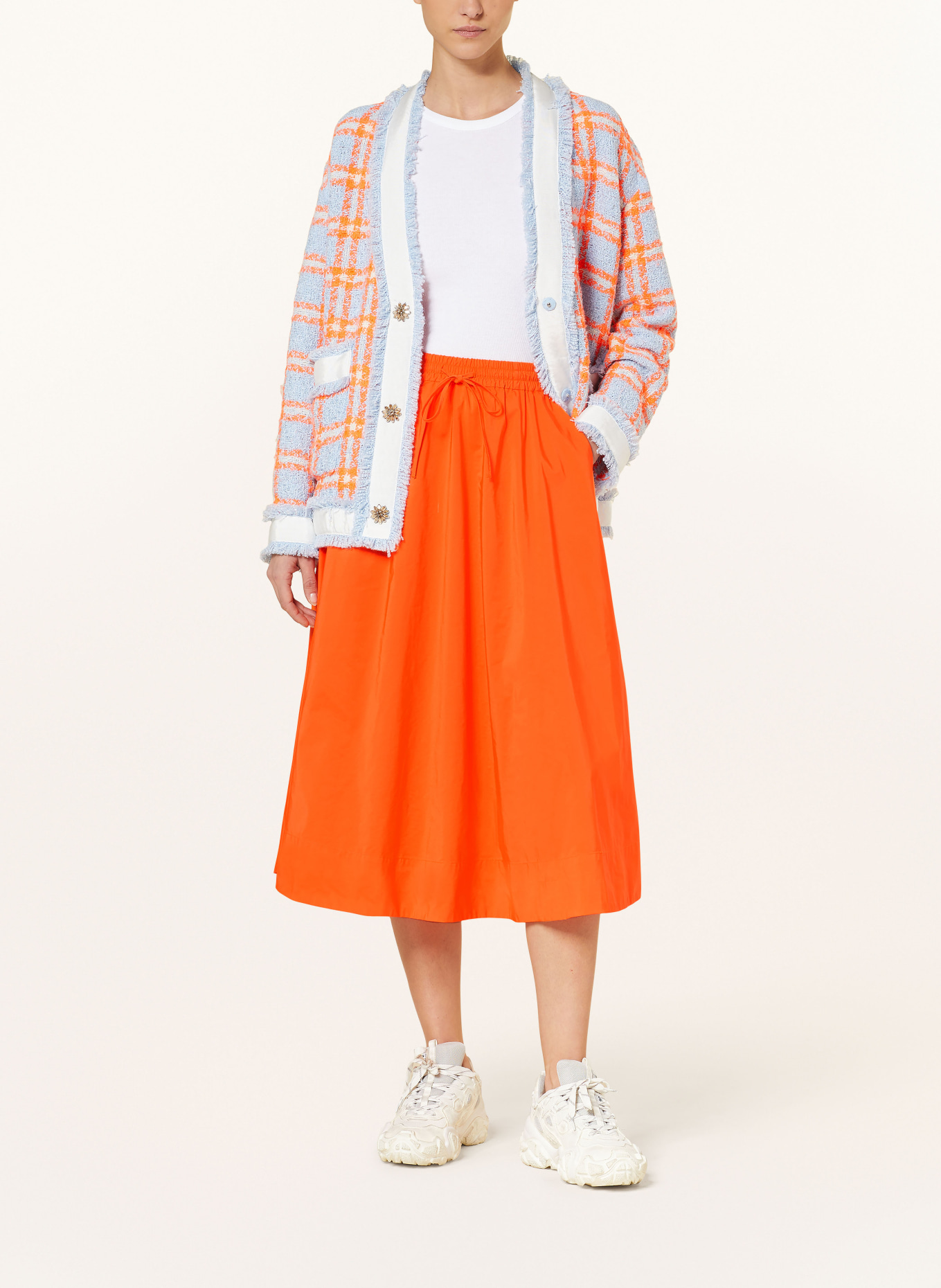 ESSENTIEL ANTWERP Skirt FUCHSIA, Color: NEON ORANGE (Image 2)