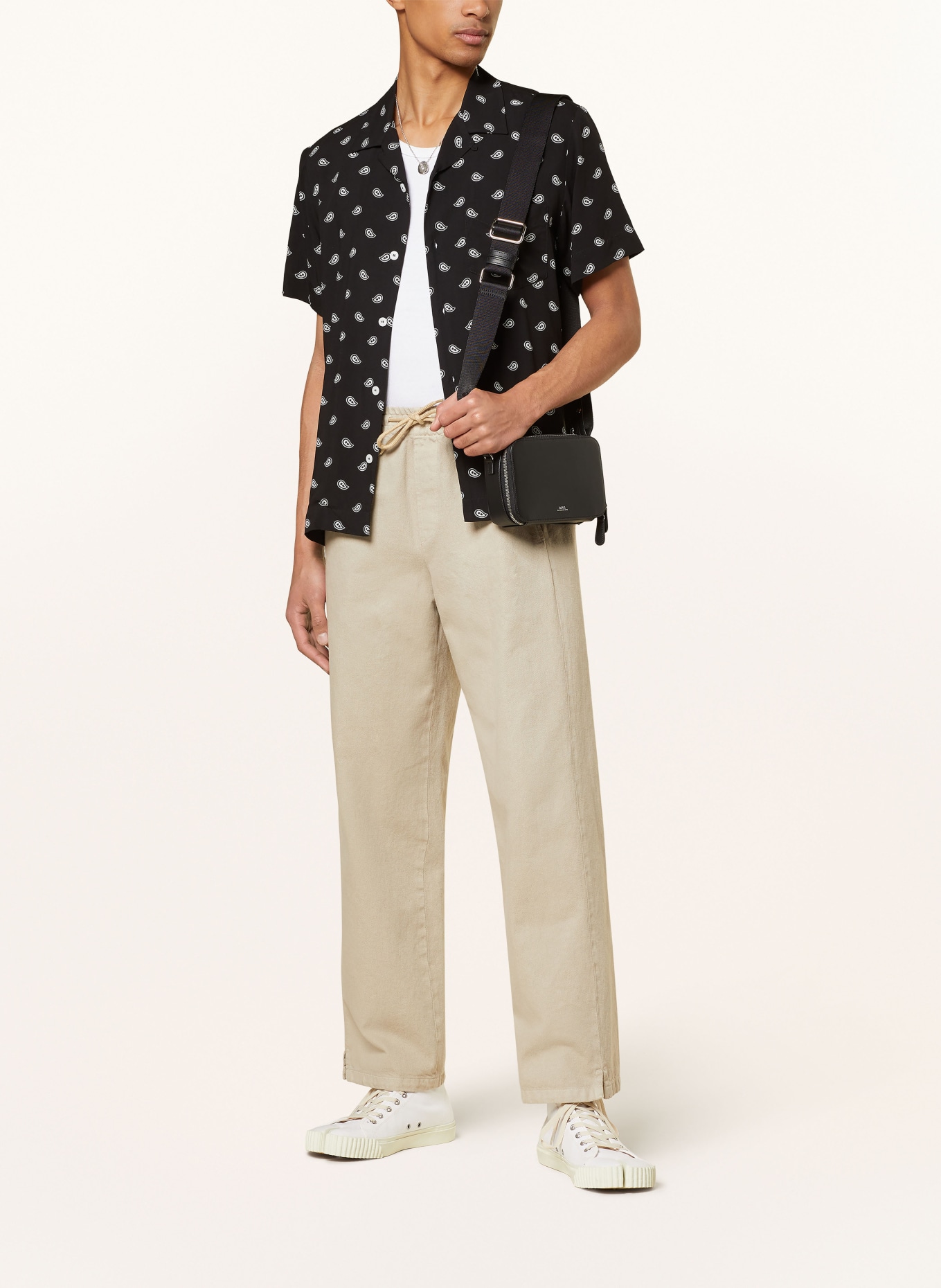 A.P.C. Resort shirt LLOYD regular fit, Color: BLACK/ WHITE (Image 2)