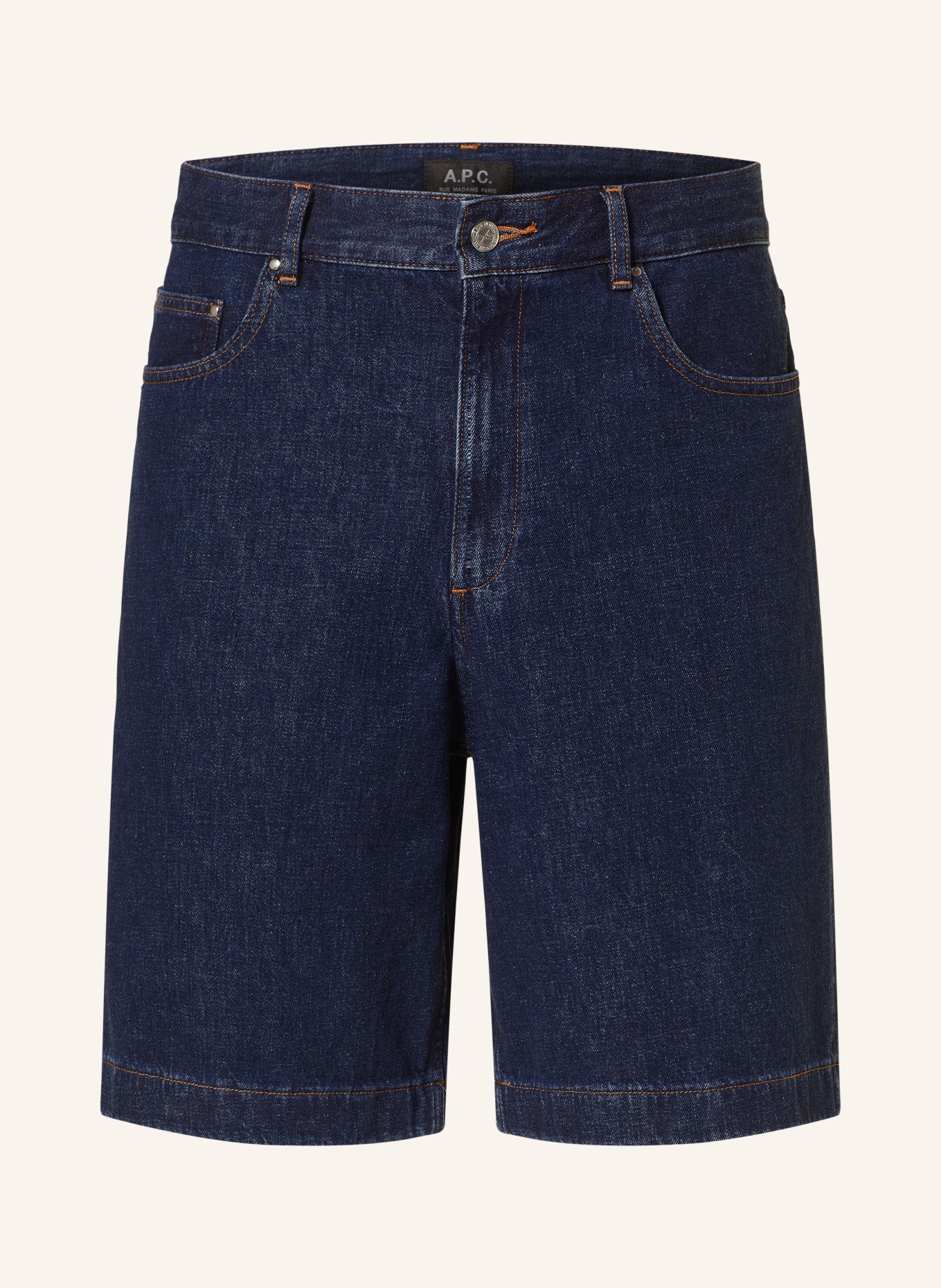 A.P.C. Szorty jeansowe HELIO, Kolor: GRANATOWY (Obrazek 1)