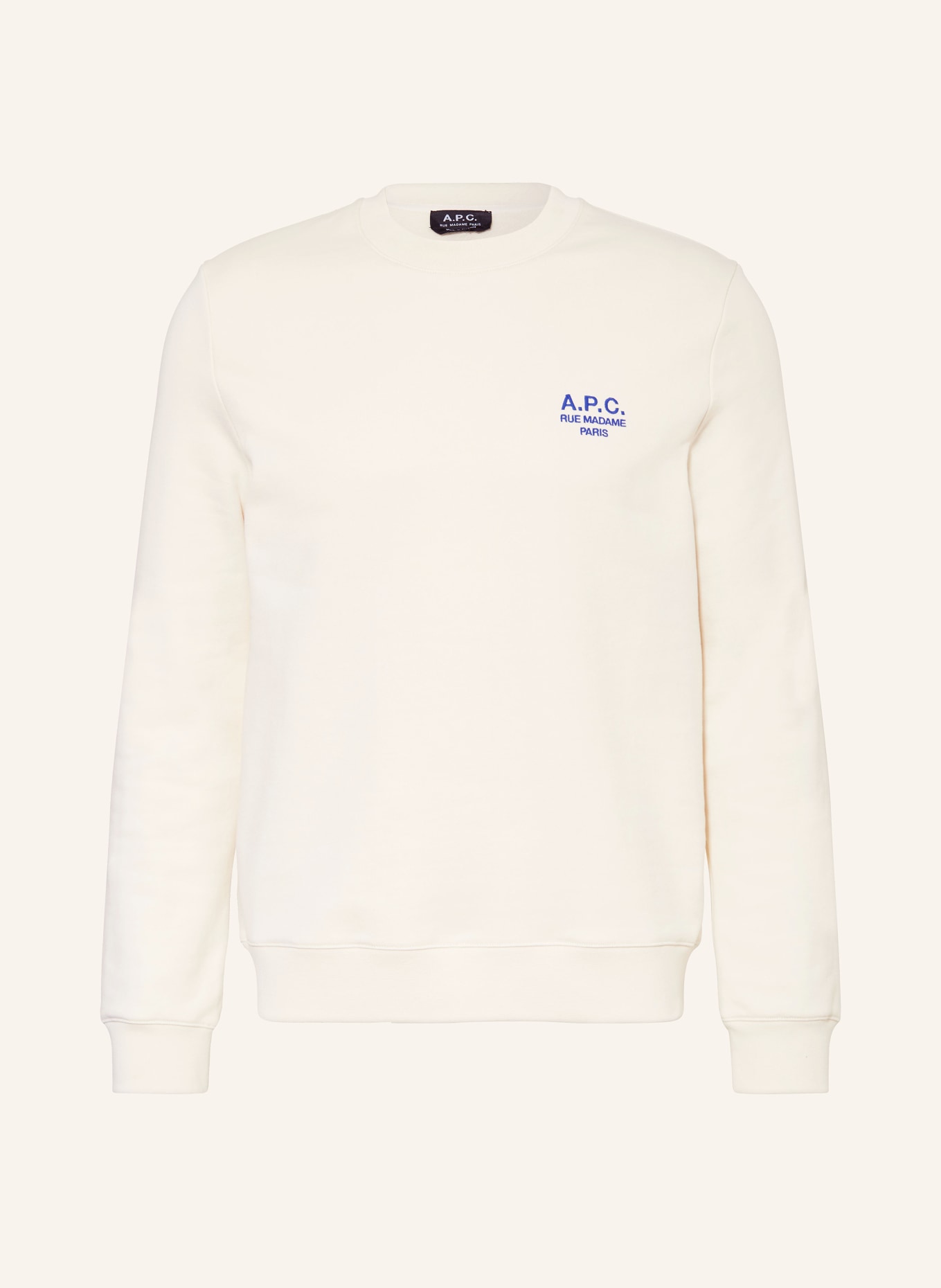 A.P.C. Sweatshirt RIDER, Color: CREAM (Image 1)