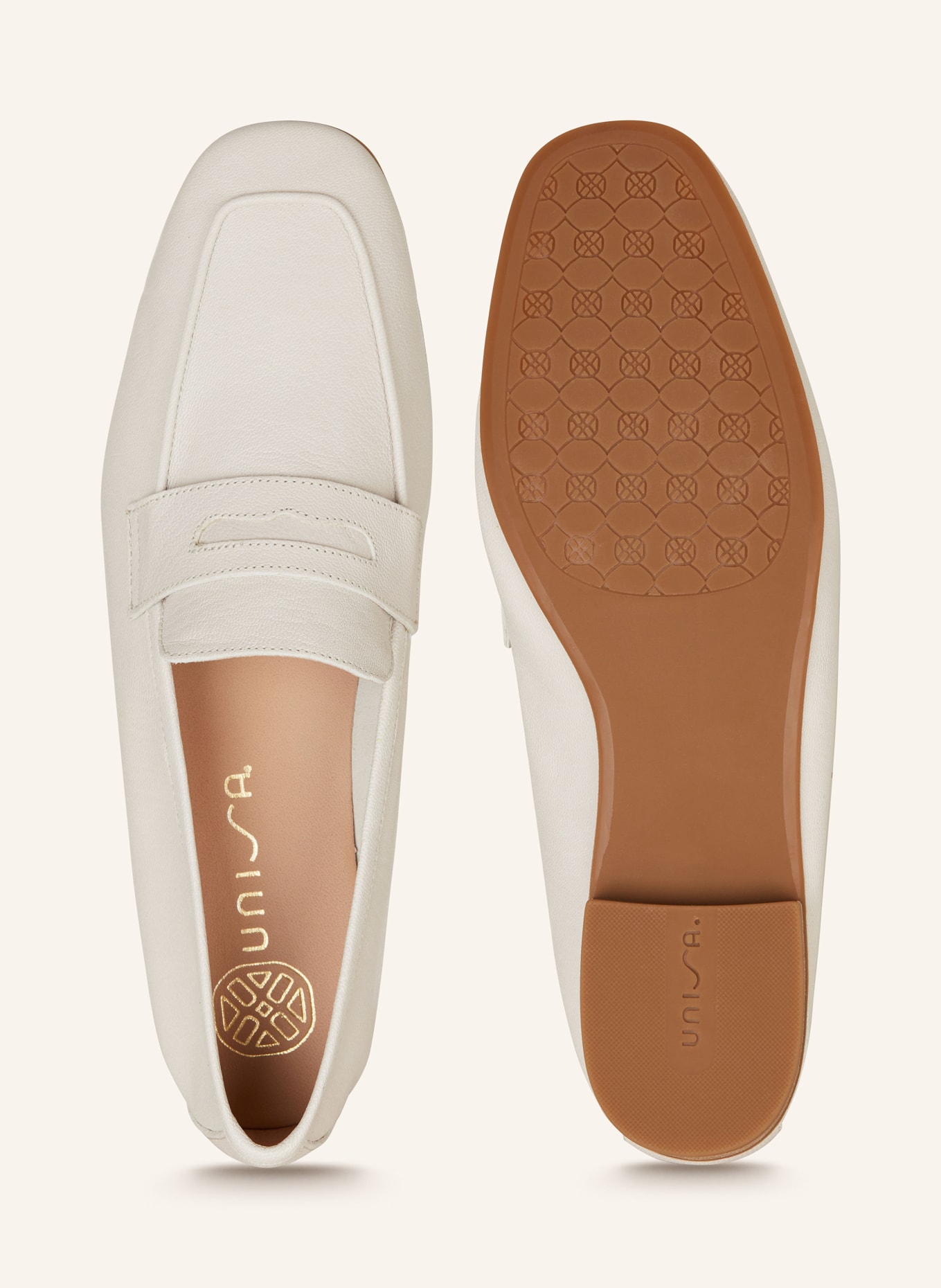 UNISA Penny loafers BAZA, Color: CREAM (Image 5)