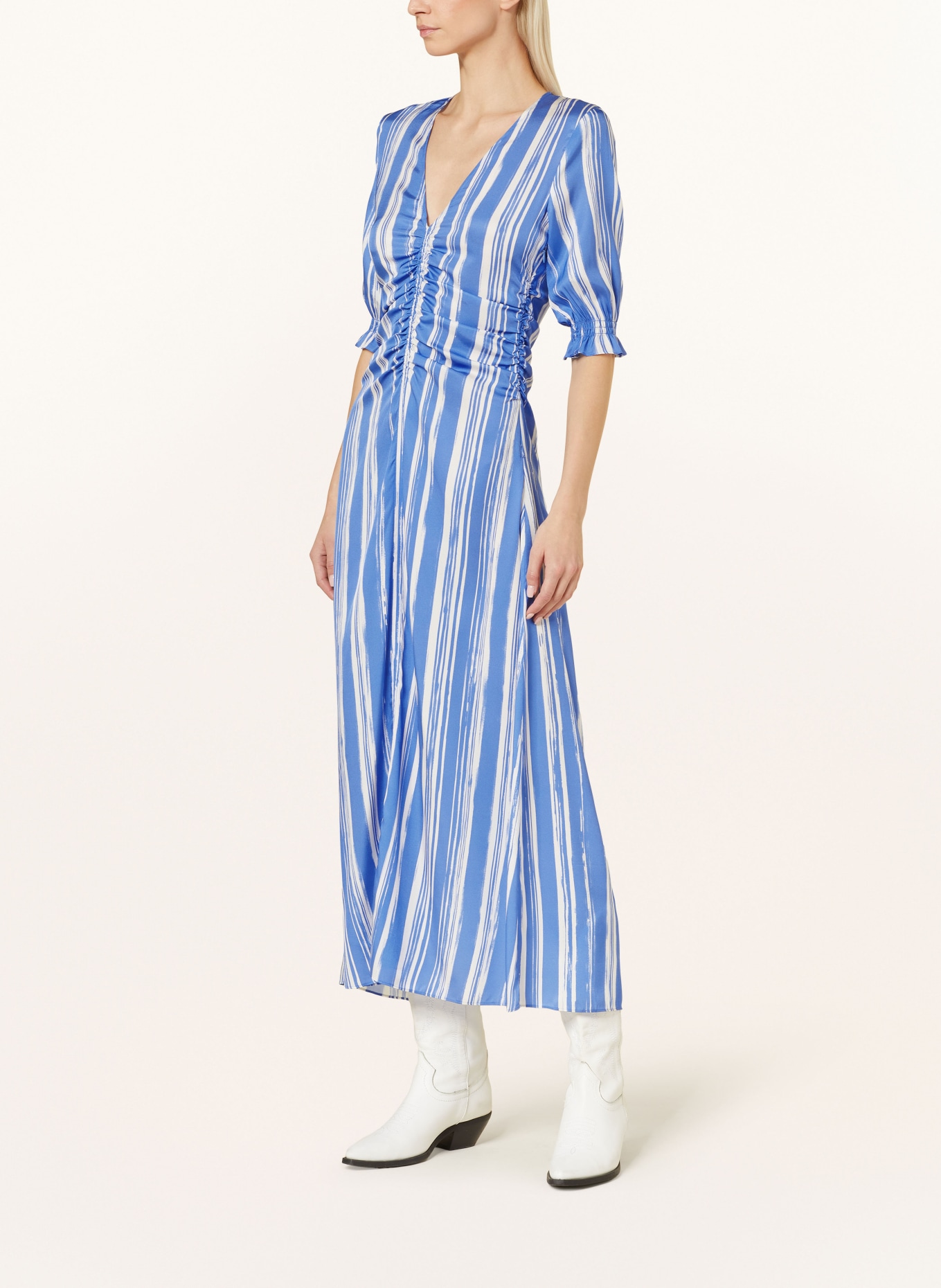 BAUM UND PFERDGARTEN Dress AMMA, Color: BLUE/ WHITE (Image 2)