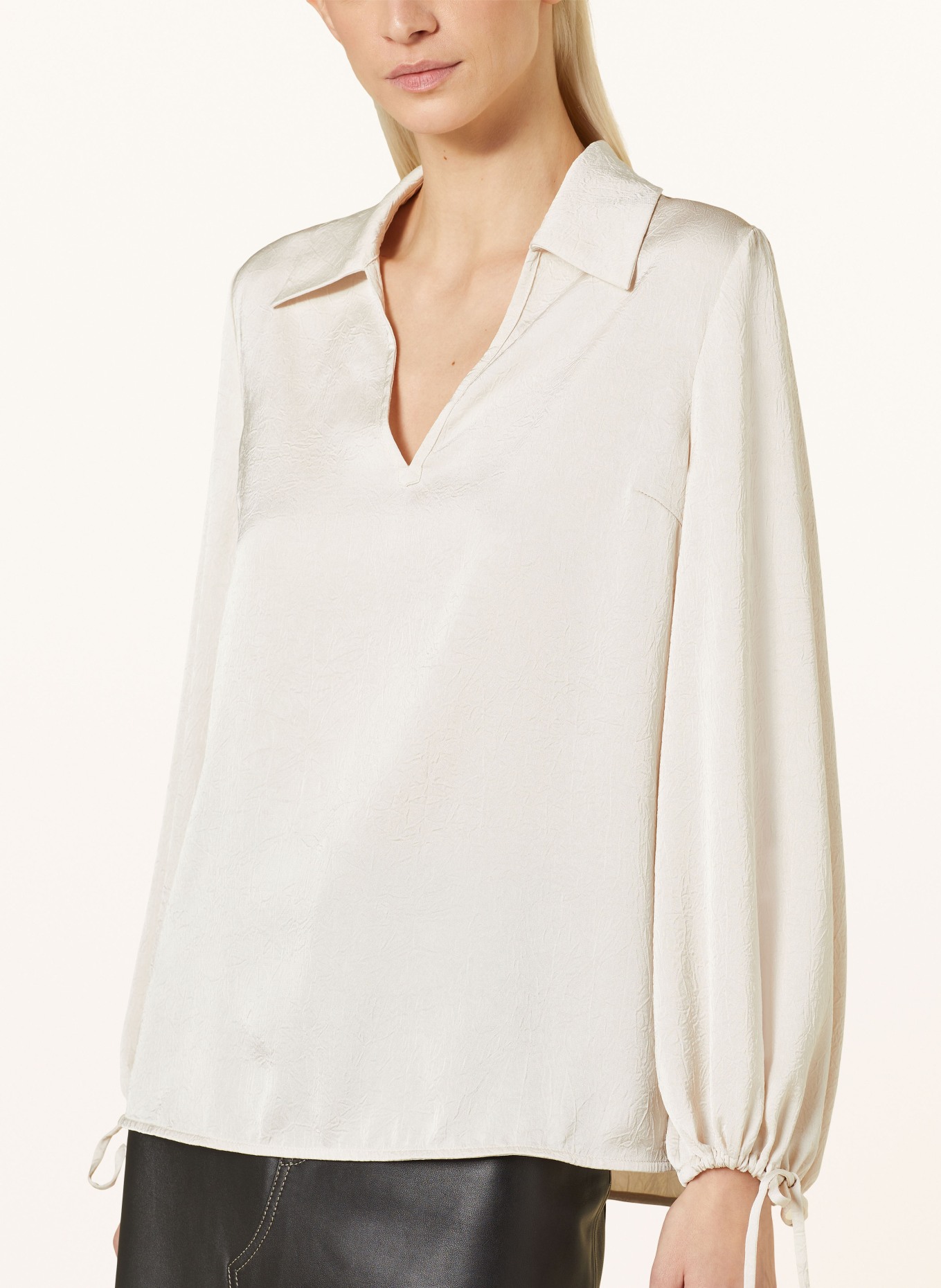 BAUM UND PFERDGARTEN Shirt blouse MAISIE made of satin, Color: CREAM (Image 4)