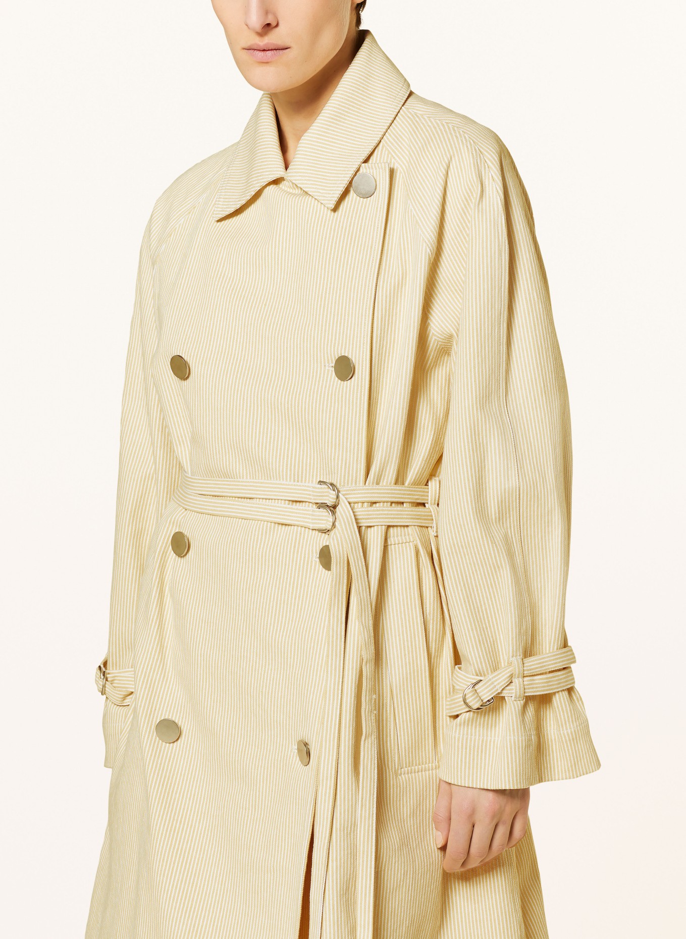 REMAIN Coat, Color: YELLOW/ WHITE (Image 4)