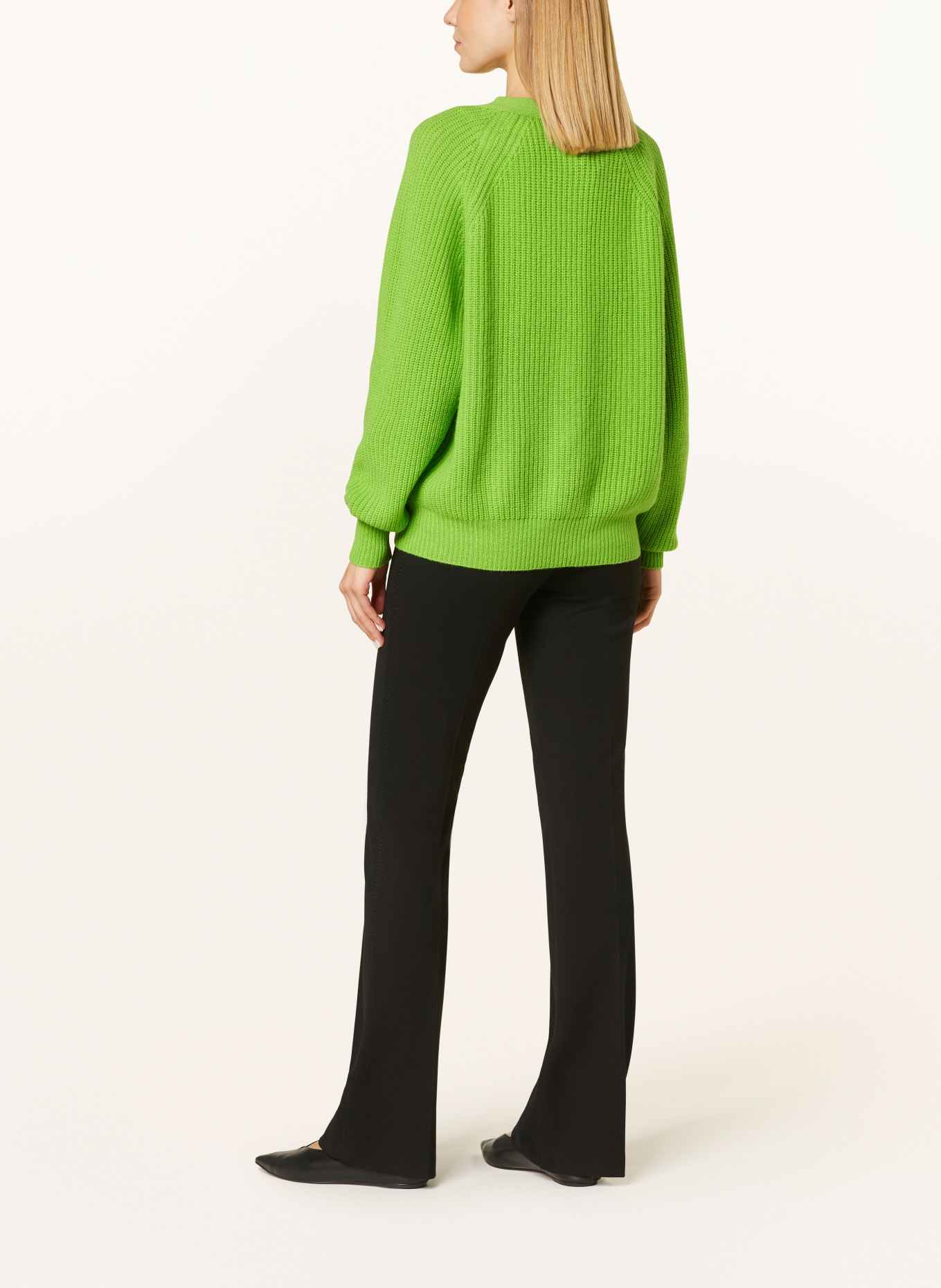 lilienfels Cardigan with cashmere, Color: NEON GREEN (Image 3)