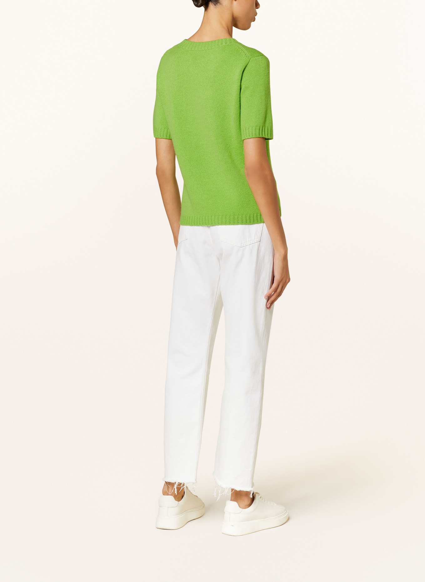 lilienfels Knit shirt with cashmere, Color: LIGHT GREEN (Image 3)