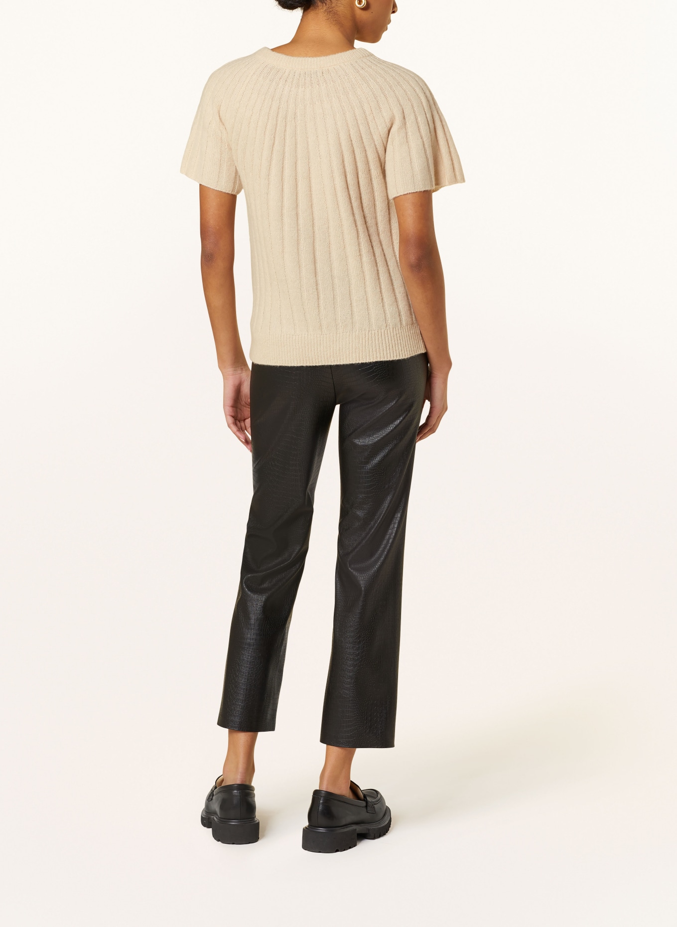 lilienfels Knit shirt with cashmere, Color: BEIGE (Image 3)