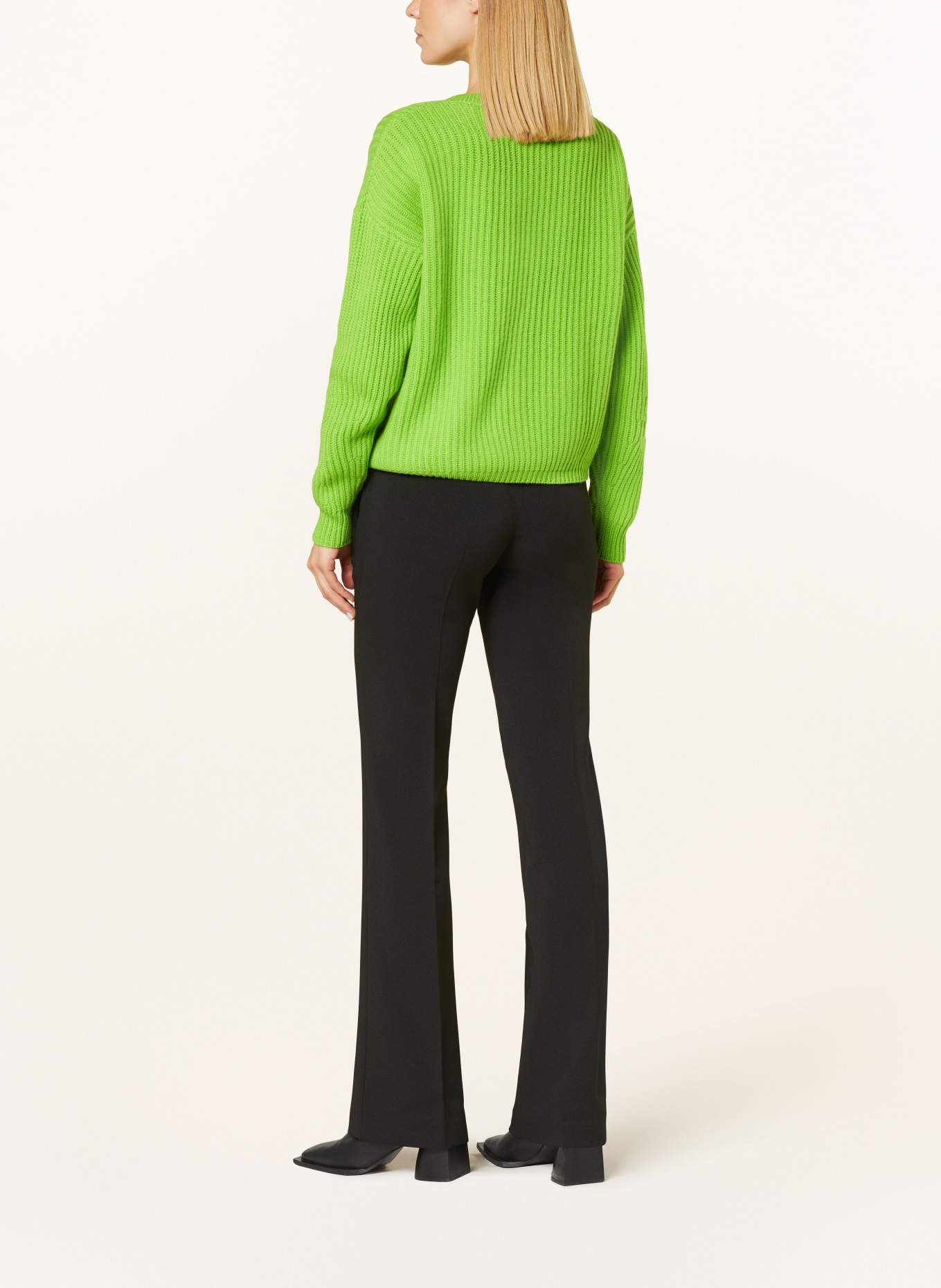 lilienfels Sweater with cashmere, Color: NEON GREEN (Image 3)