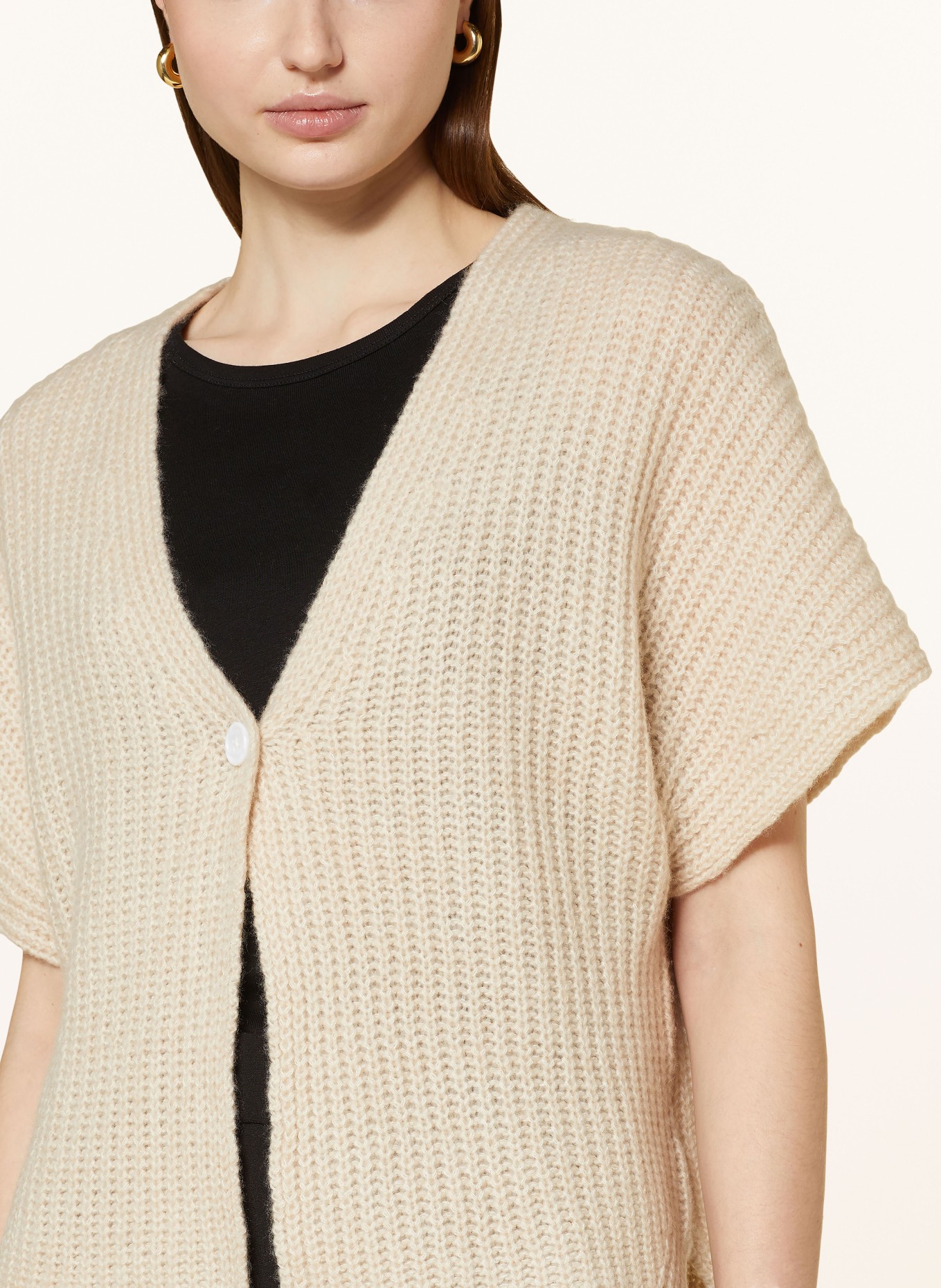 lilienfels Cardigan with cashmere, Color: BEIGE (Image 4)
