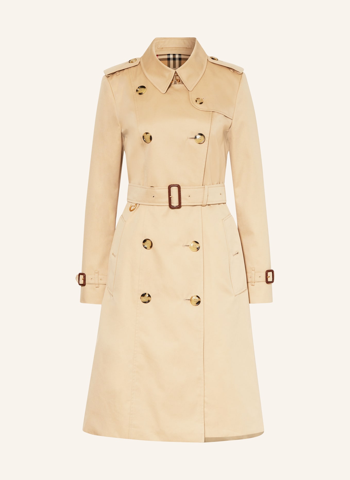 BURBERRY Trench coat, Color: LIGHT BROWN (Image 1)