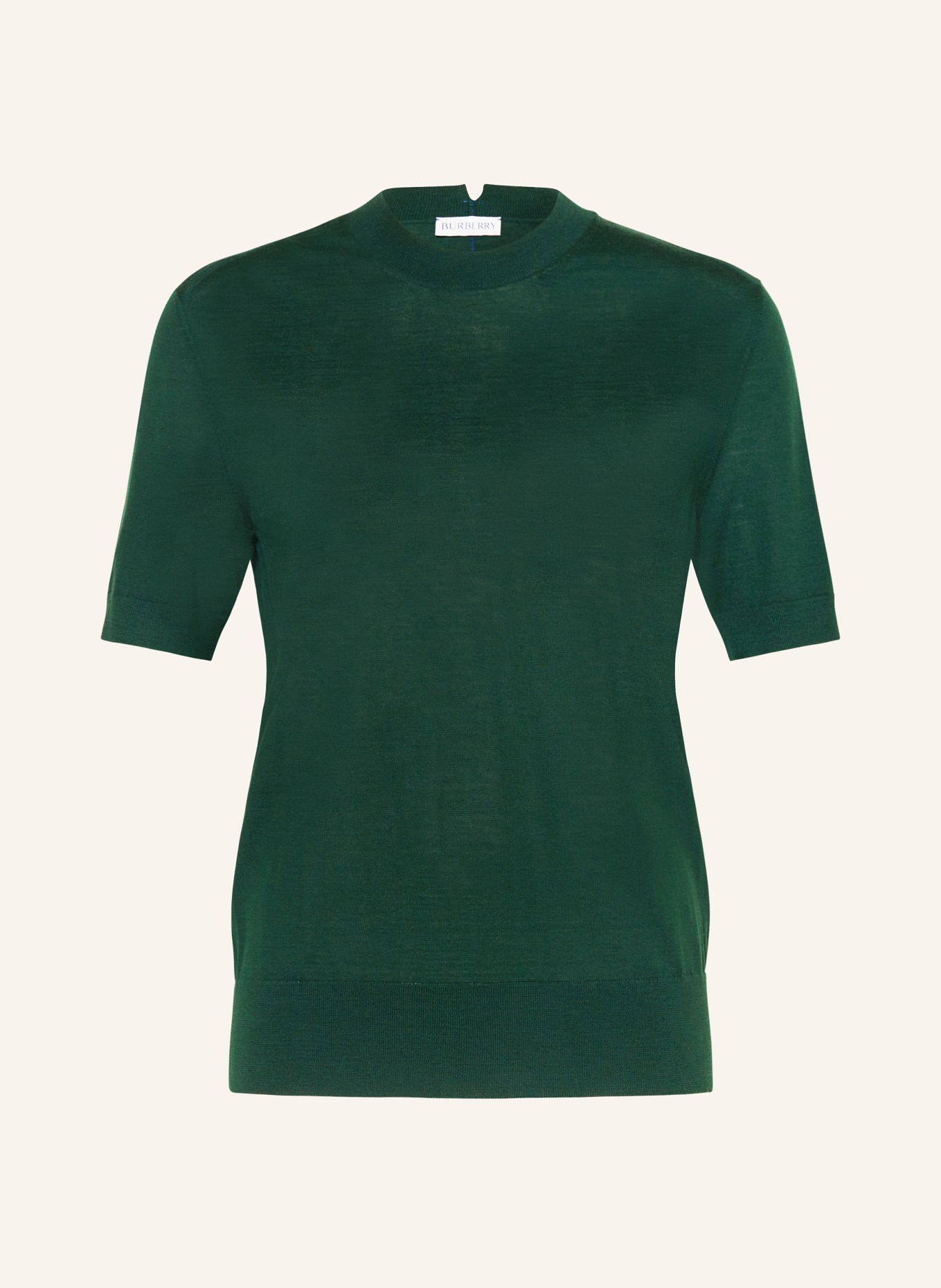 BURBERRY Úpletové tričko, Barva: TMAVĚ ZELENÁ (Obrázek 1)