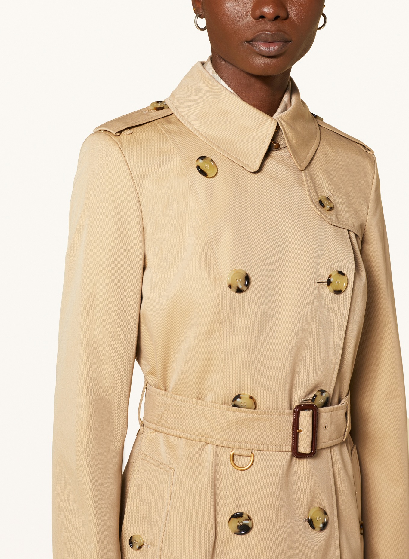 BURBERRY Trench coat, Color: LIGHT BROWN (Image 4)