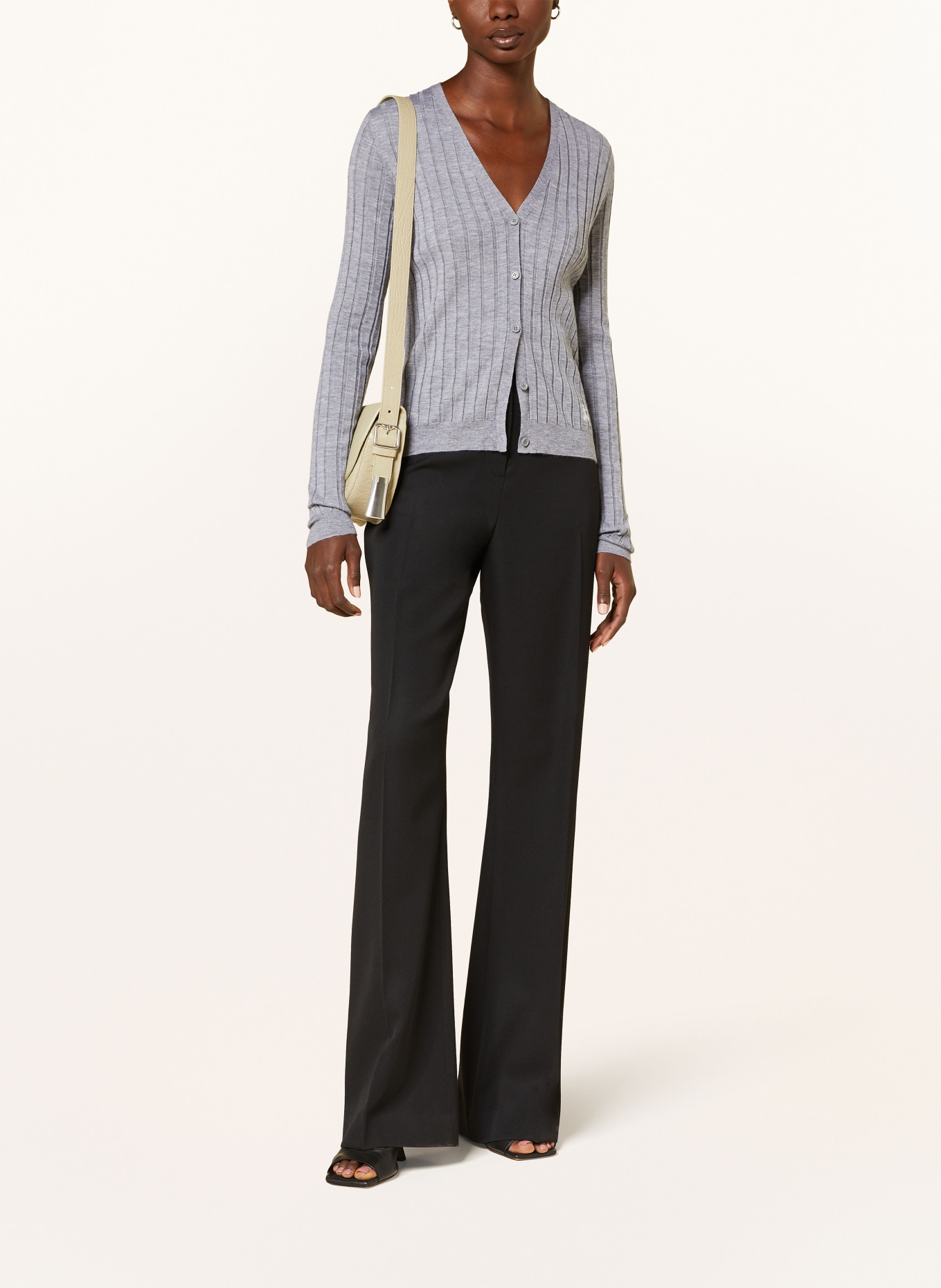 BURBERRY Cashmere cardigan, Color: GRAY (Image 2)