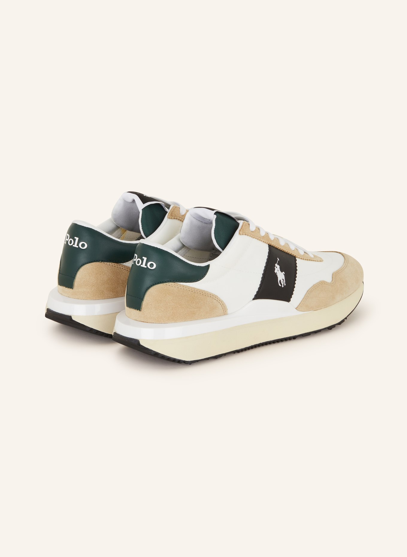 POLO RALPH LAUREN Sneakers, Color: WHITE/ DARK GREEN/ BEIGE (Image 2)
