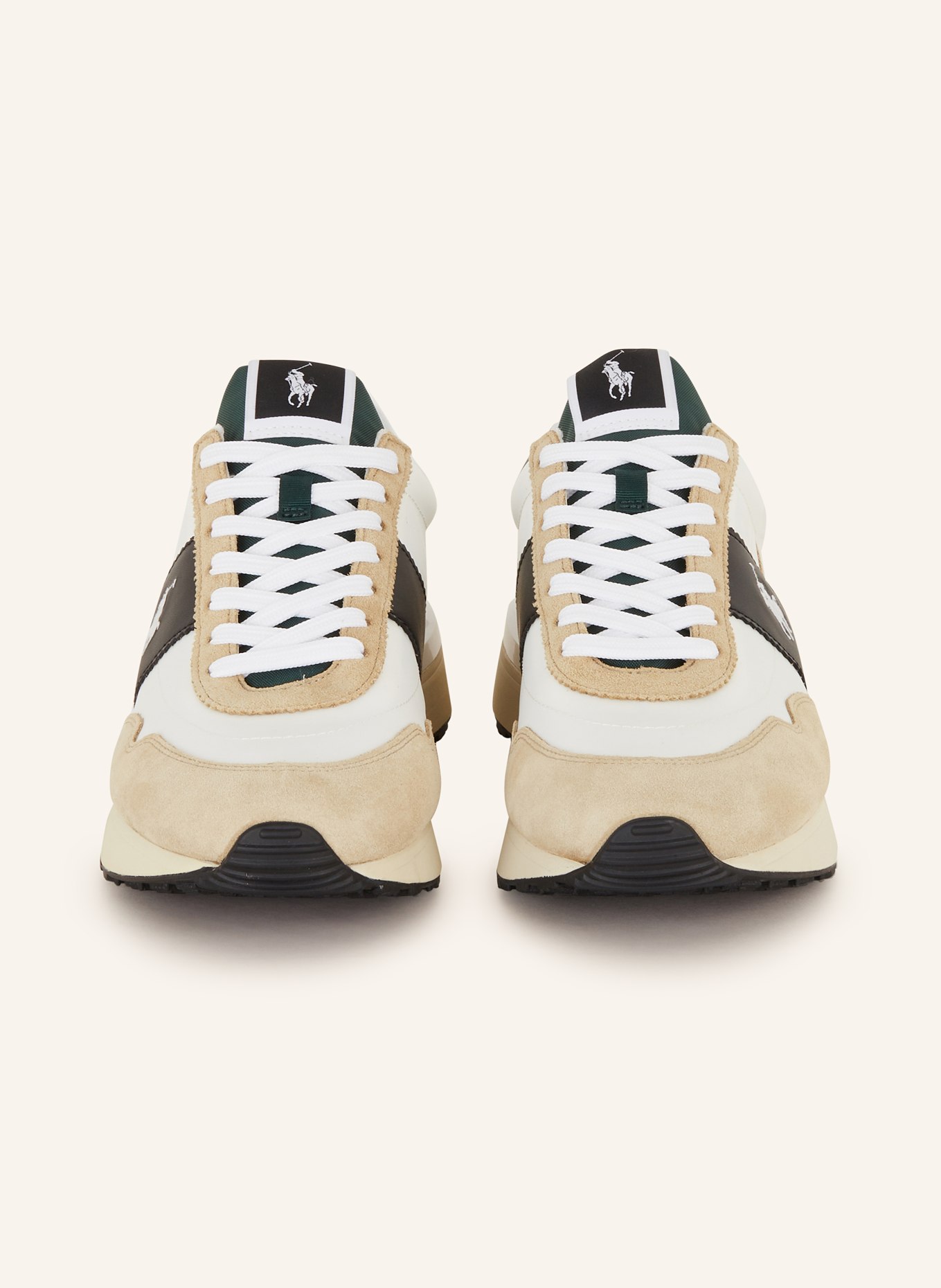 POLO RALPH LAUREN Sneakers, Color: WHITE/ DARK GREEN/ BEIGE (Image 3)